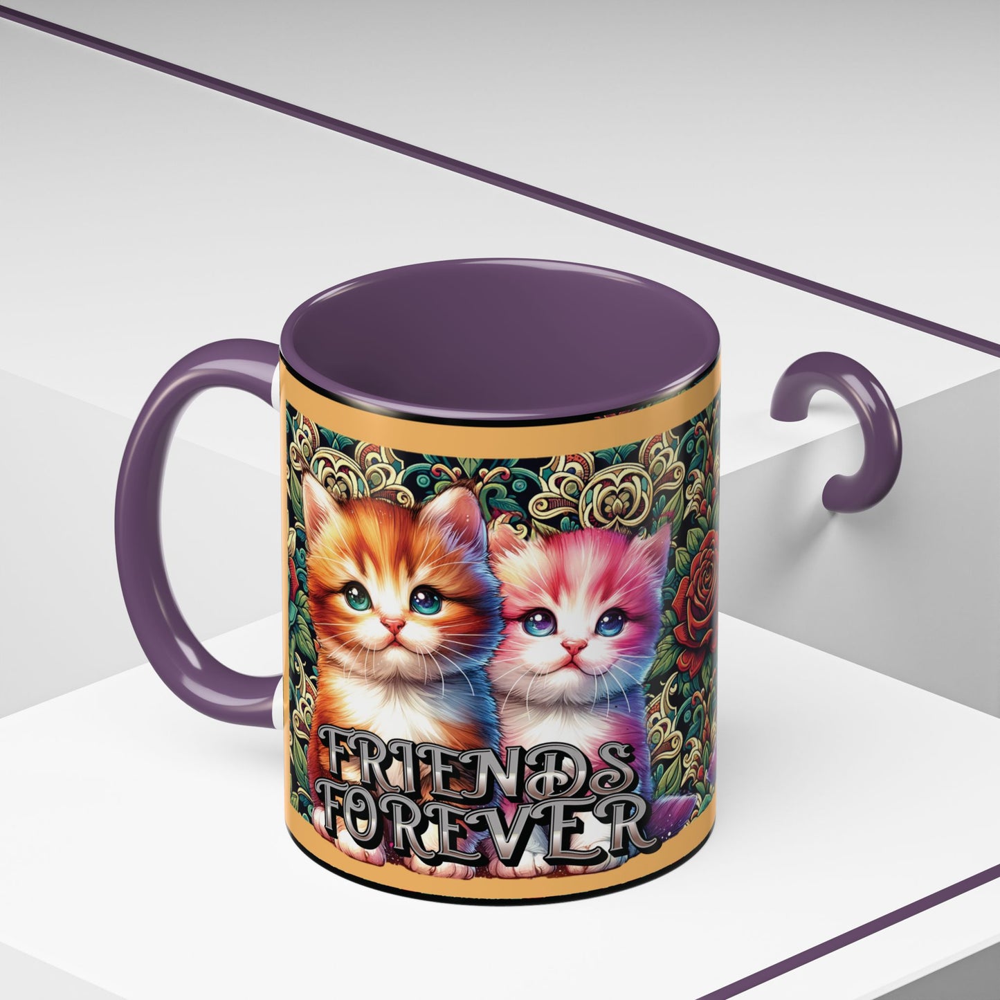 Coffee Mug Kittens Friends Forever