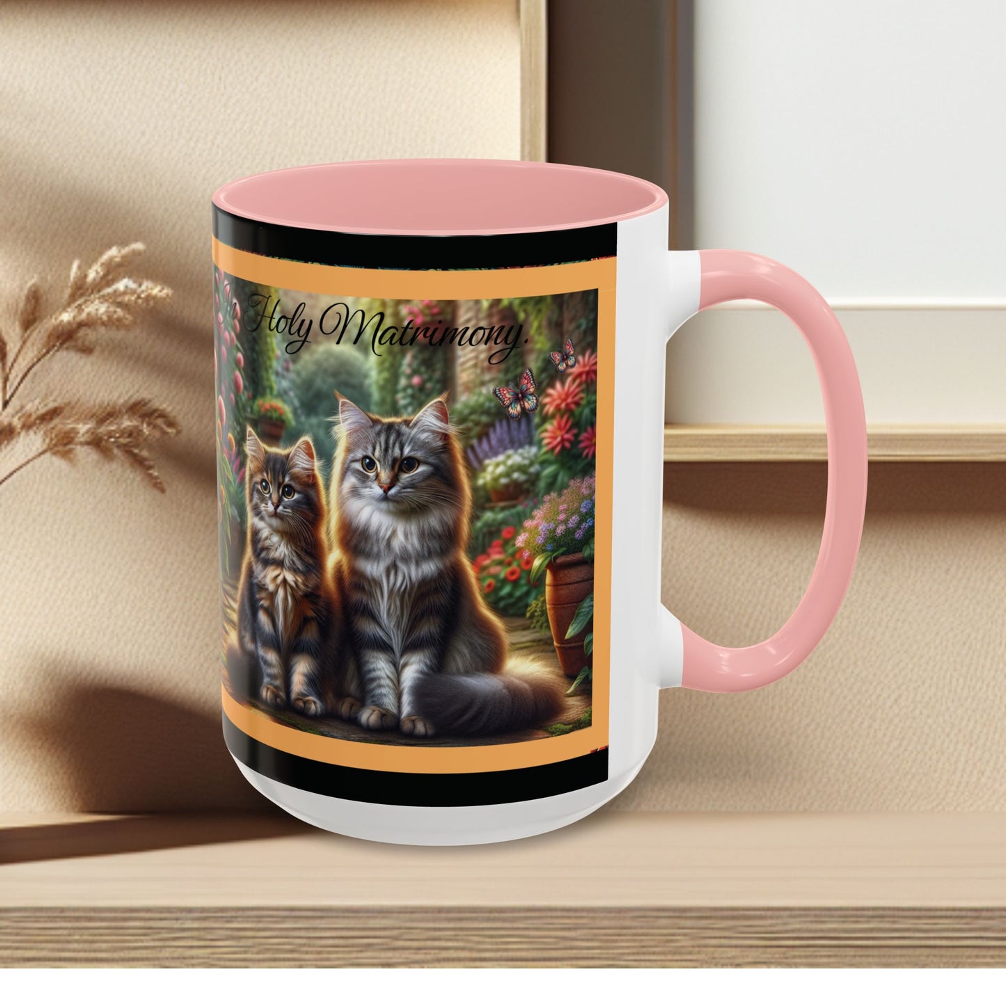 Coffee Mug Cat Wedding