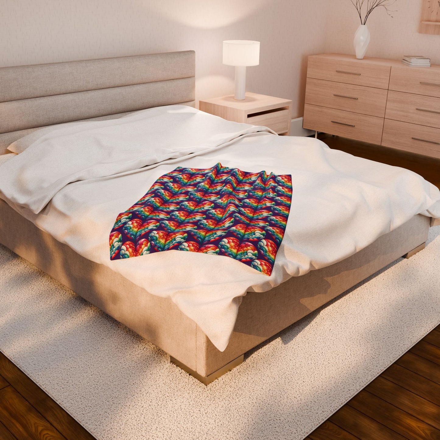 Velveteen Plush Blanket - Harts in the Sky