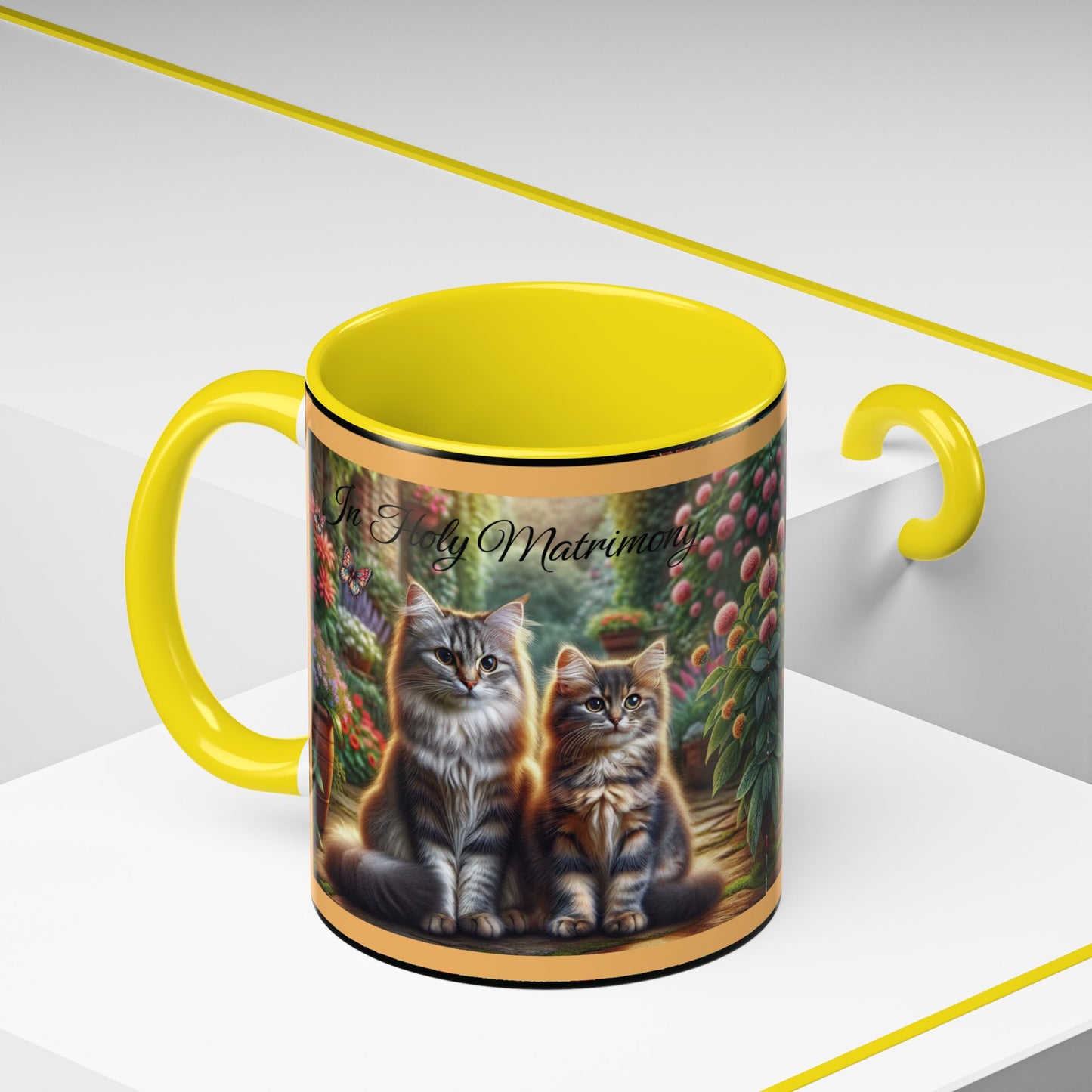 Coffee Mug Cat Wedding