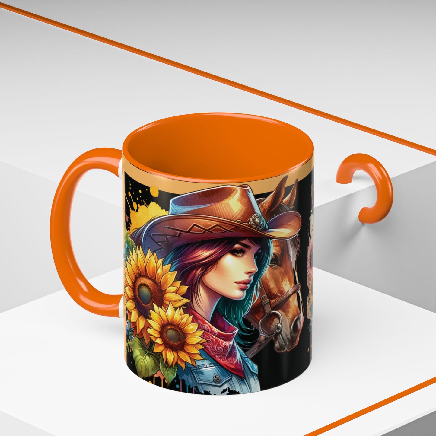 Coffee Mug Cowgirls and they're Horses