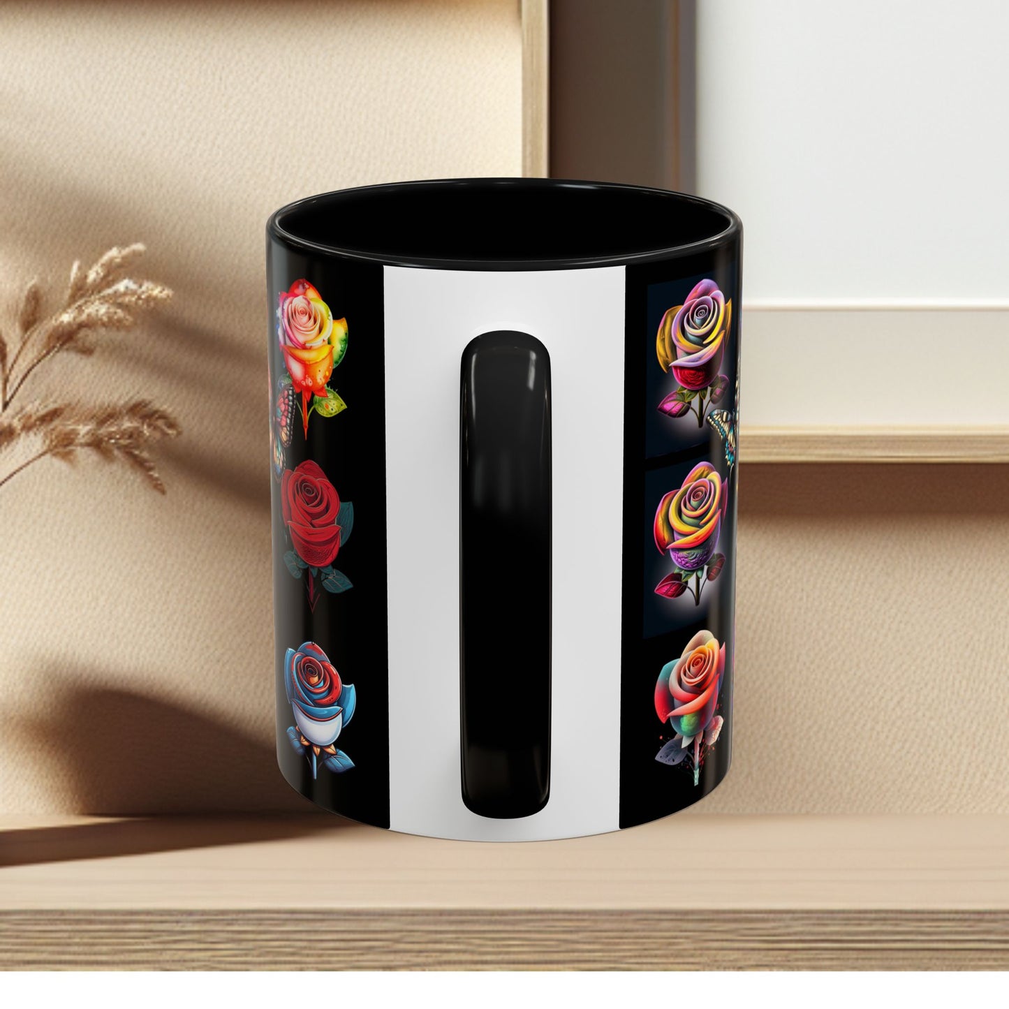 Floral Accent Mug - Perfect Gift for Garden Lovers