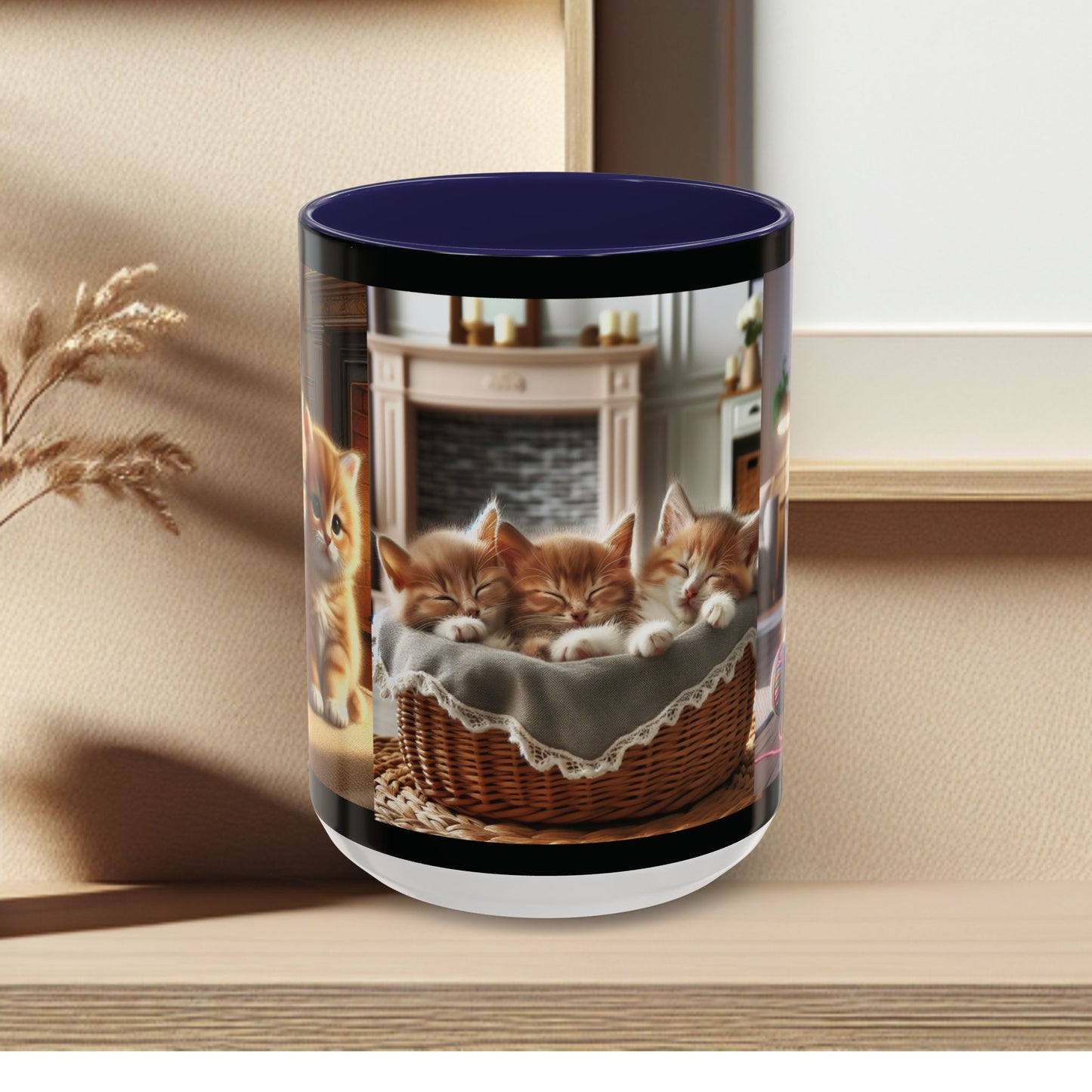 Mug- Kittens - Accent Coffee Mug (11oz, 15oz) (AOP)