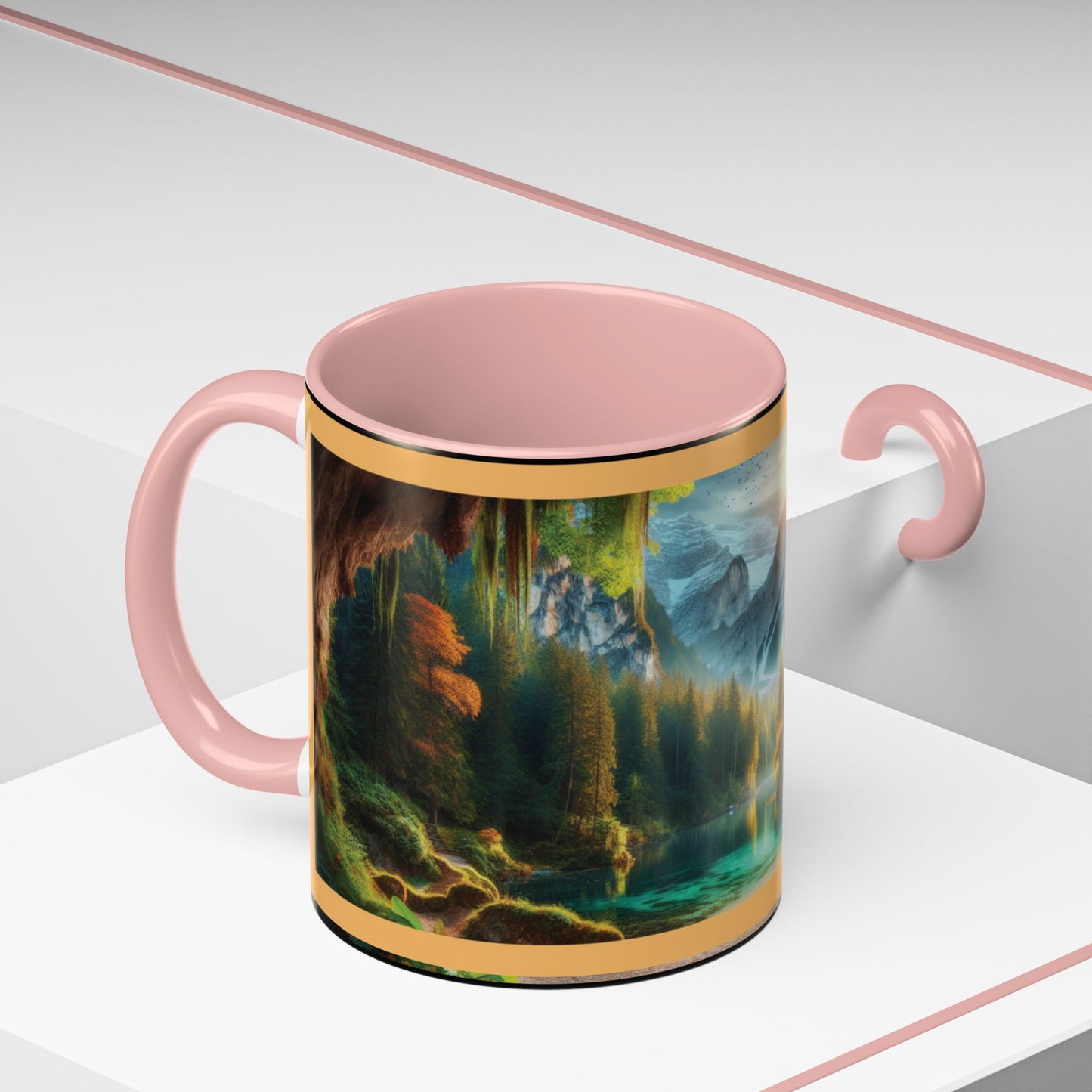 Mug: By the River-Accent Coffee Mug (11oz, 15oz)