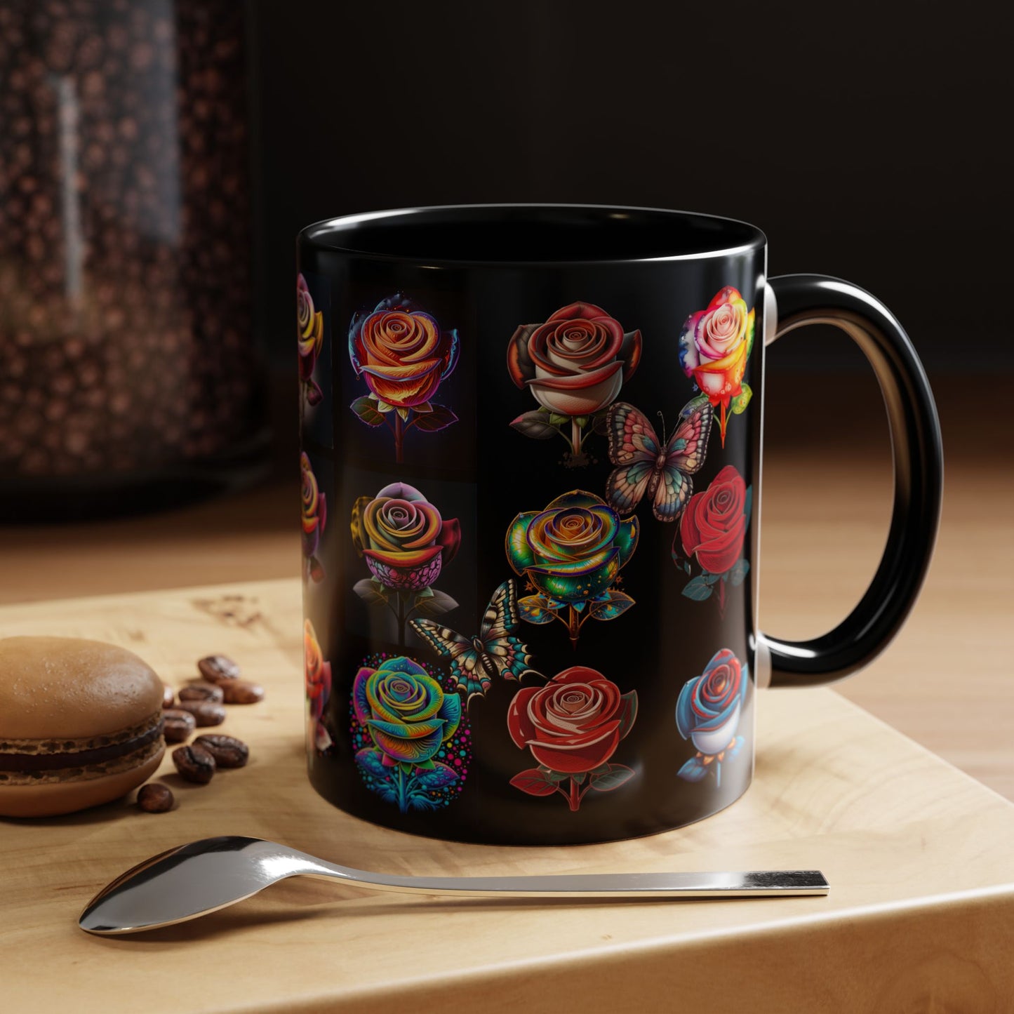 Floral Accent Mug - Perfect Gift for Garden Lovers