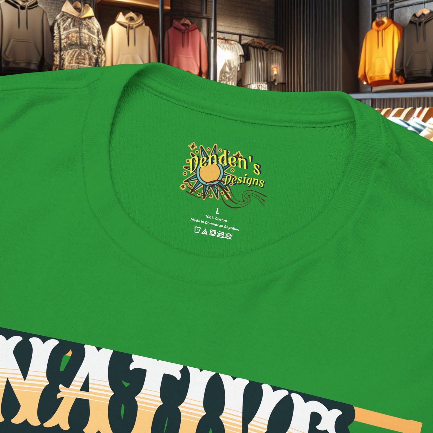 Unisex Cotton Tee - Native War Bonnet -Heavy Cotton Tee-