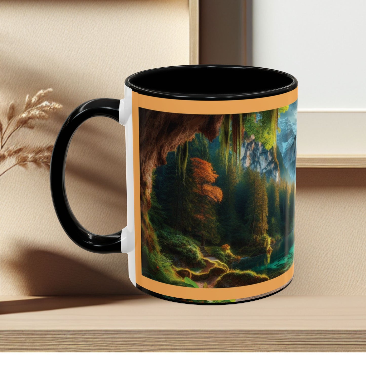 Mug: By the River-Accent Coffee Mug (11oz, 15oz)