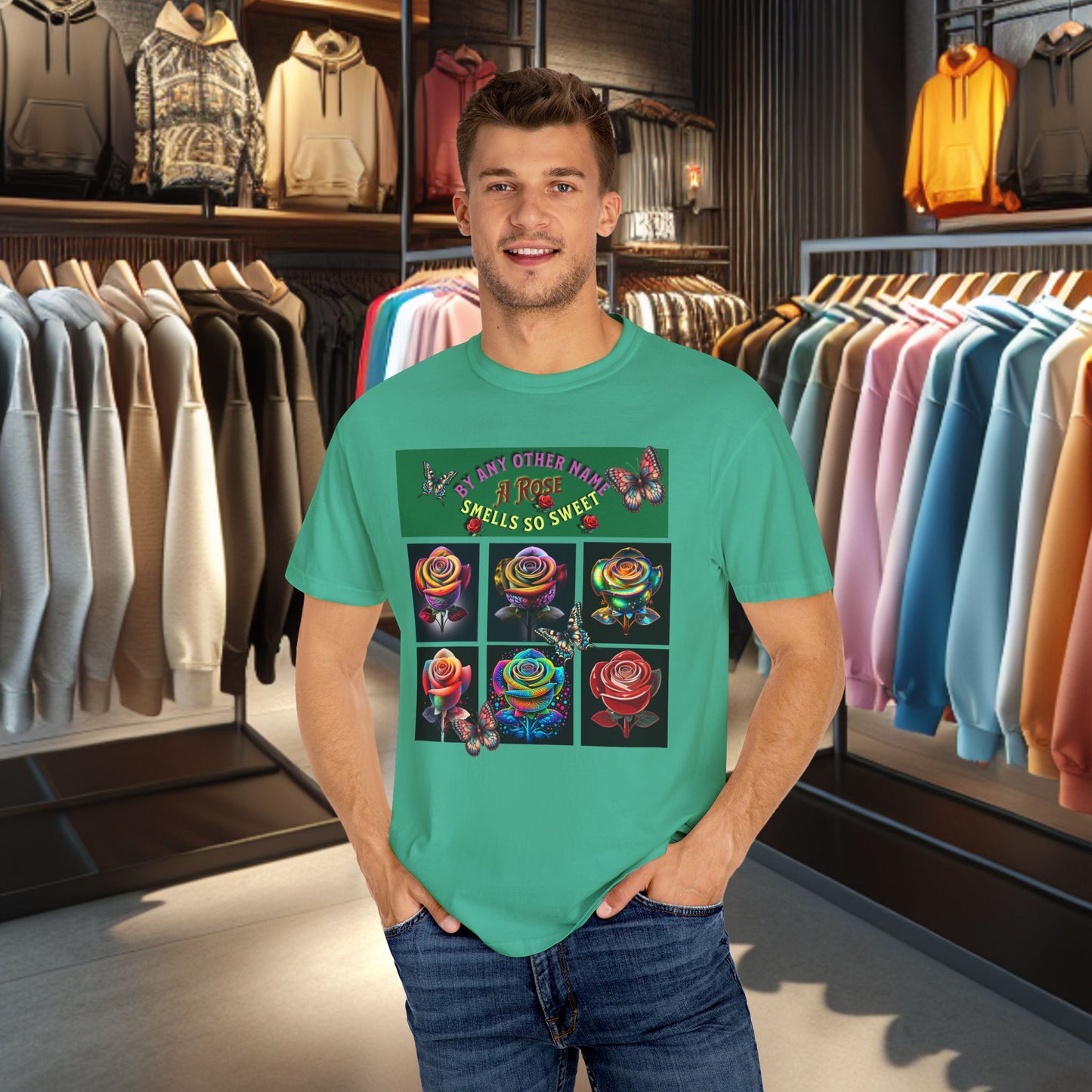Rose by any other Name T-Shirt - Colorful Floral Design for Nature Lovers