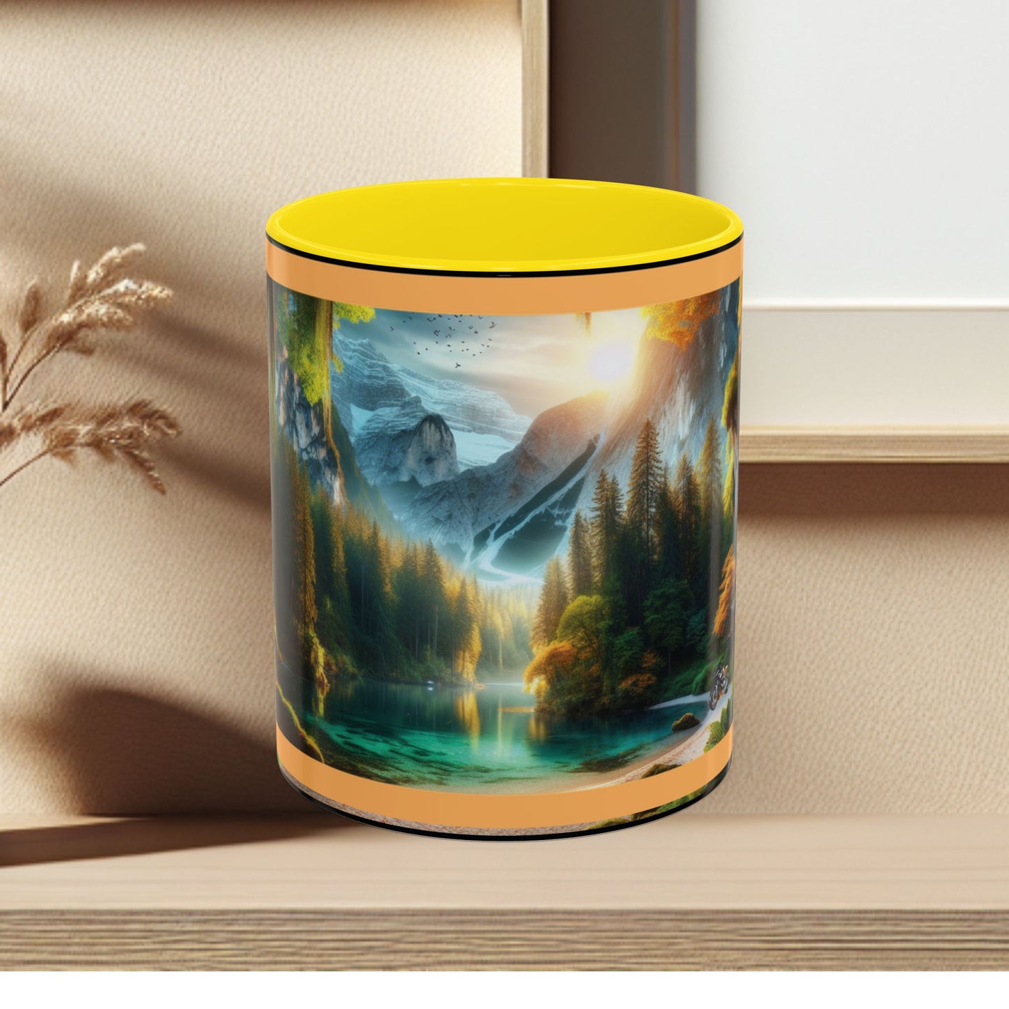 Mug: By the River-Accent Coffee Mug (11oz, 15oz)