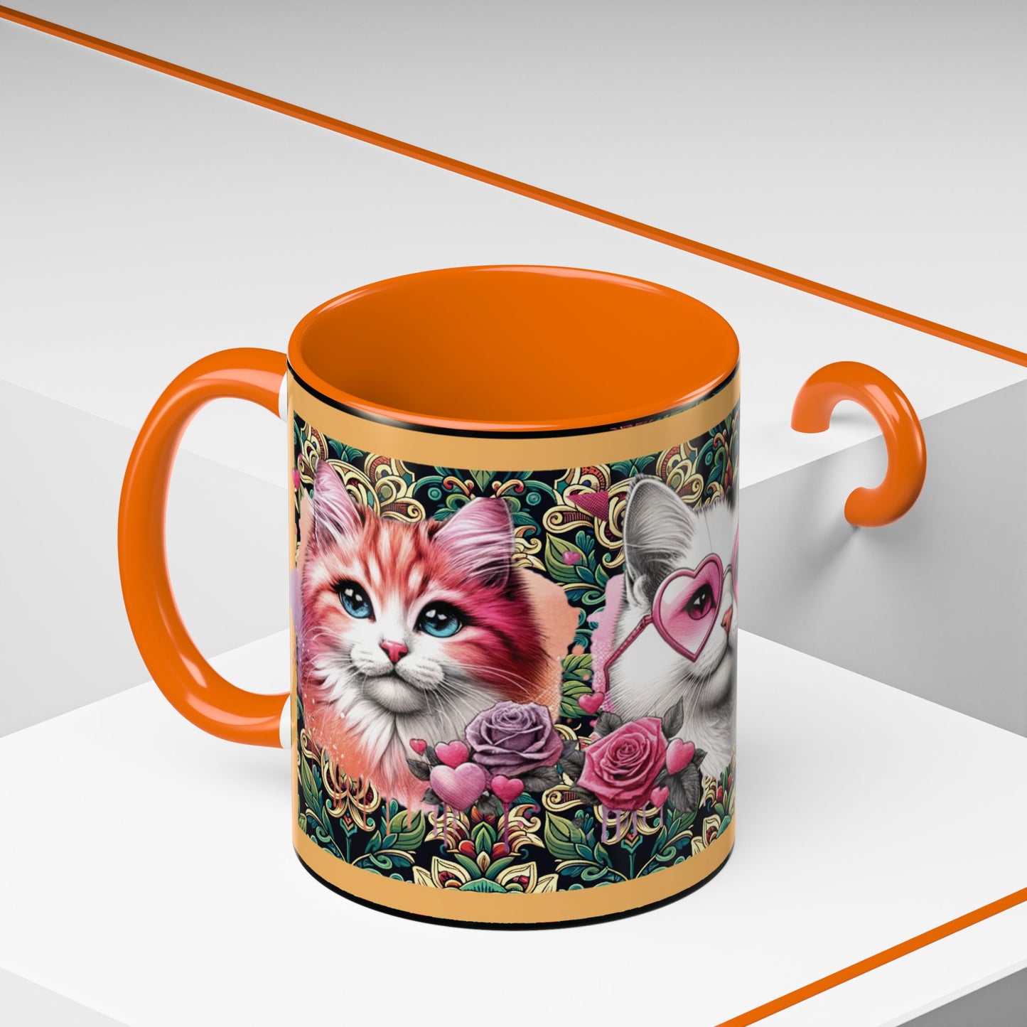 Coffee Mug Kittens Friends