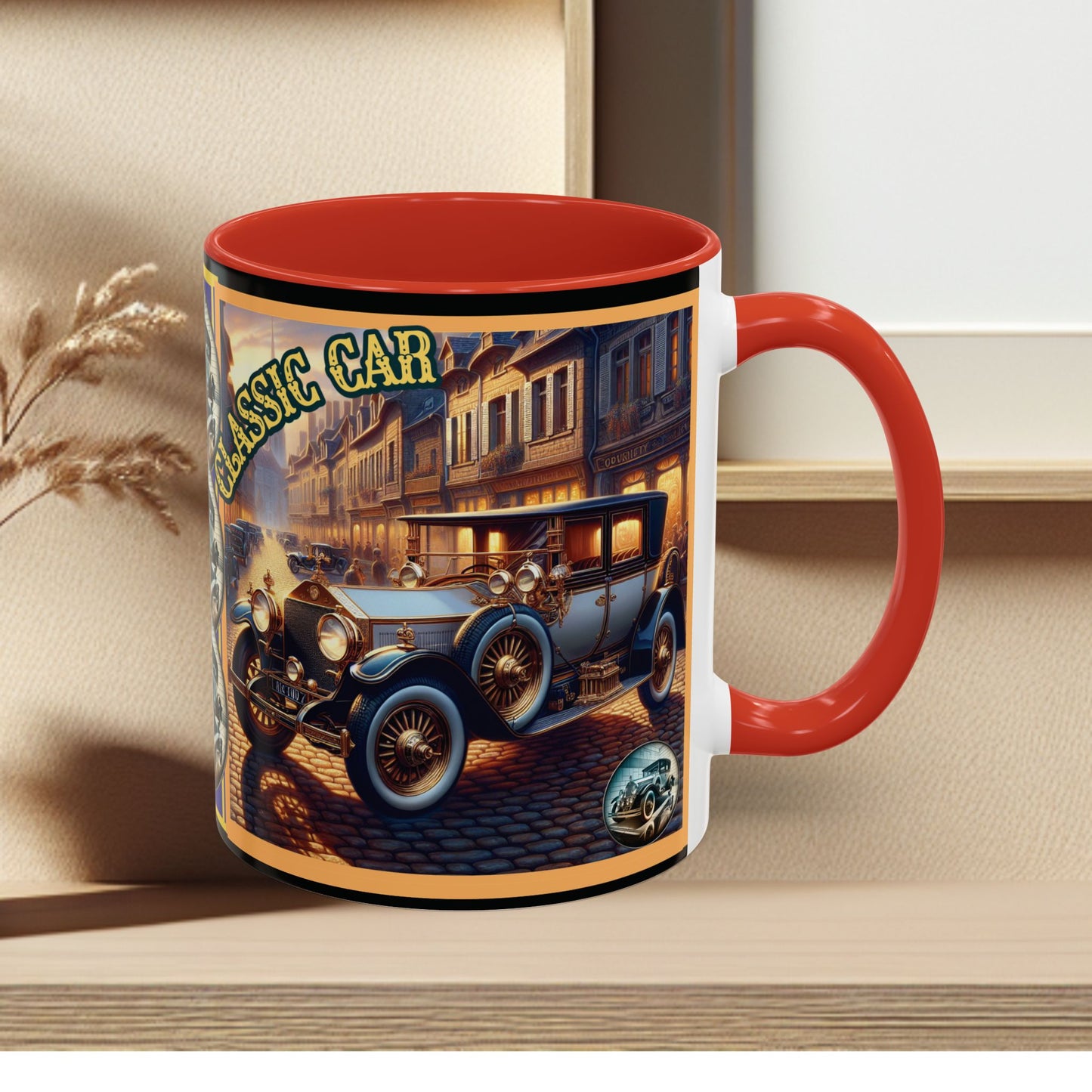 Mug-Blue Classic Car - Accent Coffee Mug (11oz, 15oz)