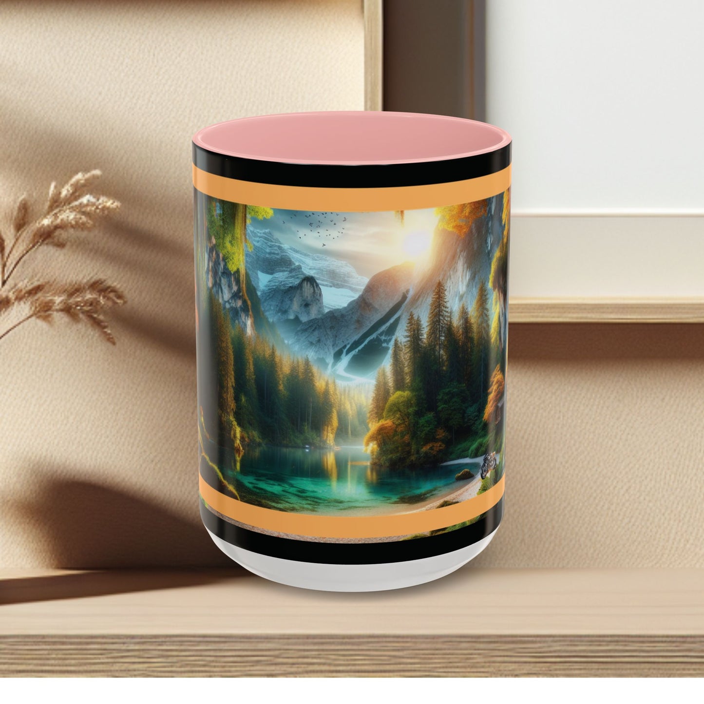 Mug: By the River-Accent Coffee Mug (11oz, 15oz)
