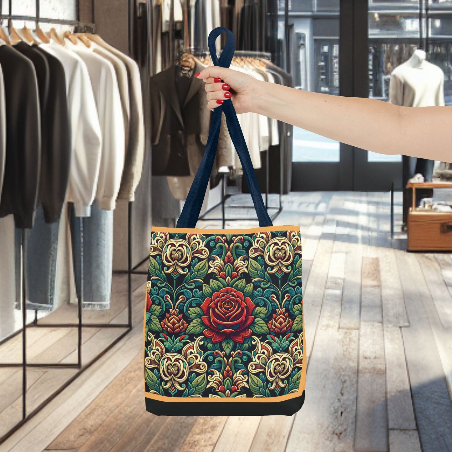 Tote Bag-Rose Garden -Tote Bag