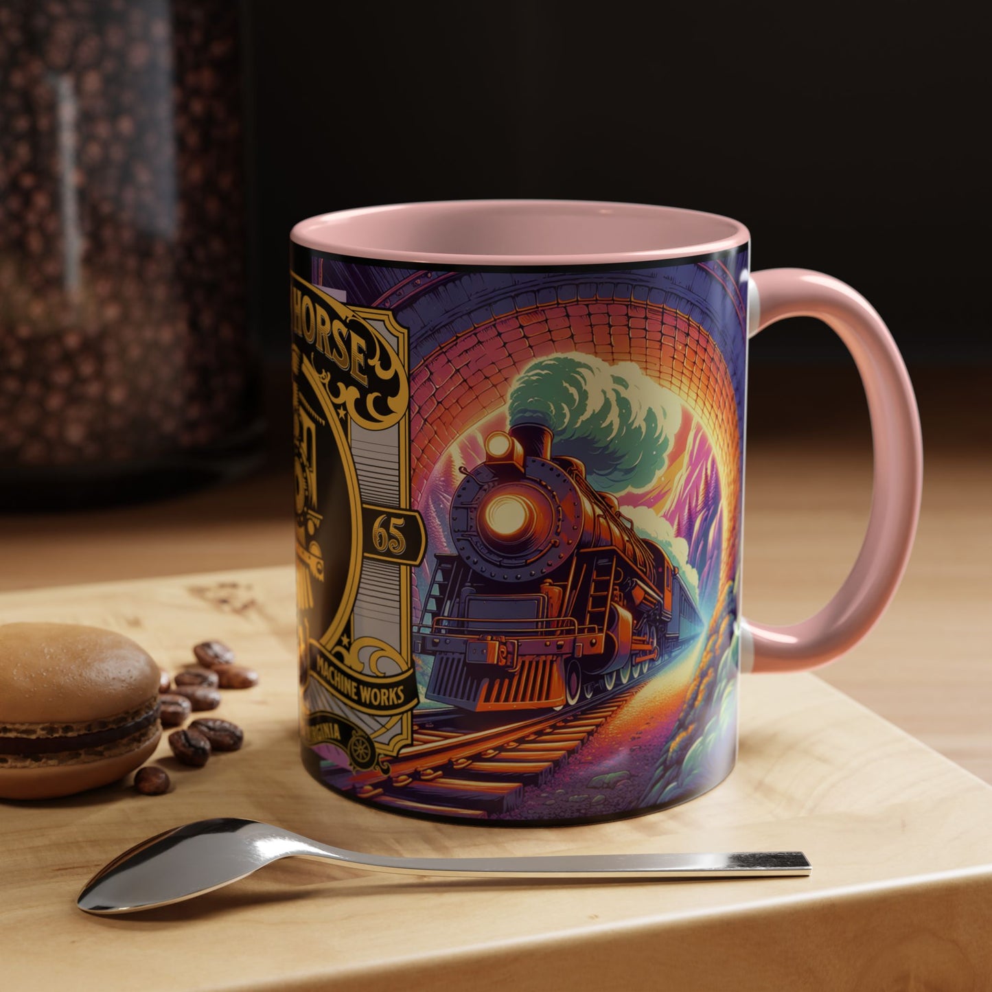 Mug- Steam Engine Iron Horse Accent Coffee Mug (11oz)