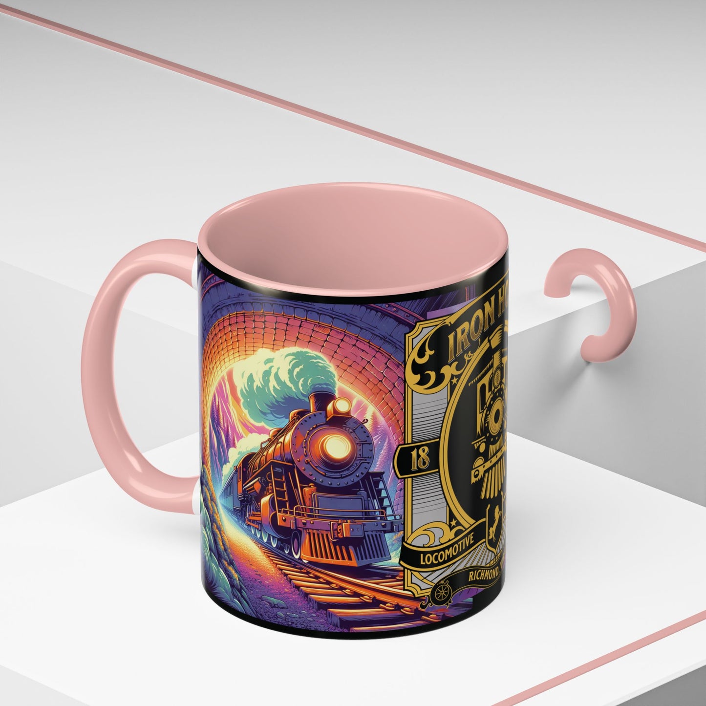 Mug- Steam Engine Iron Horse Accent Coffee Mug (11oz)
