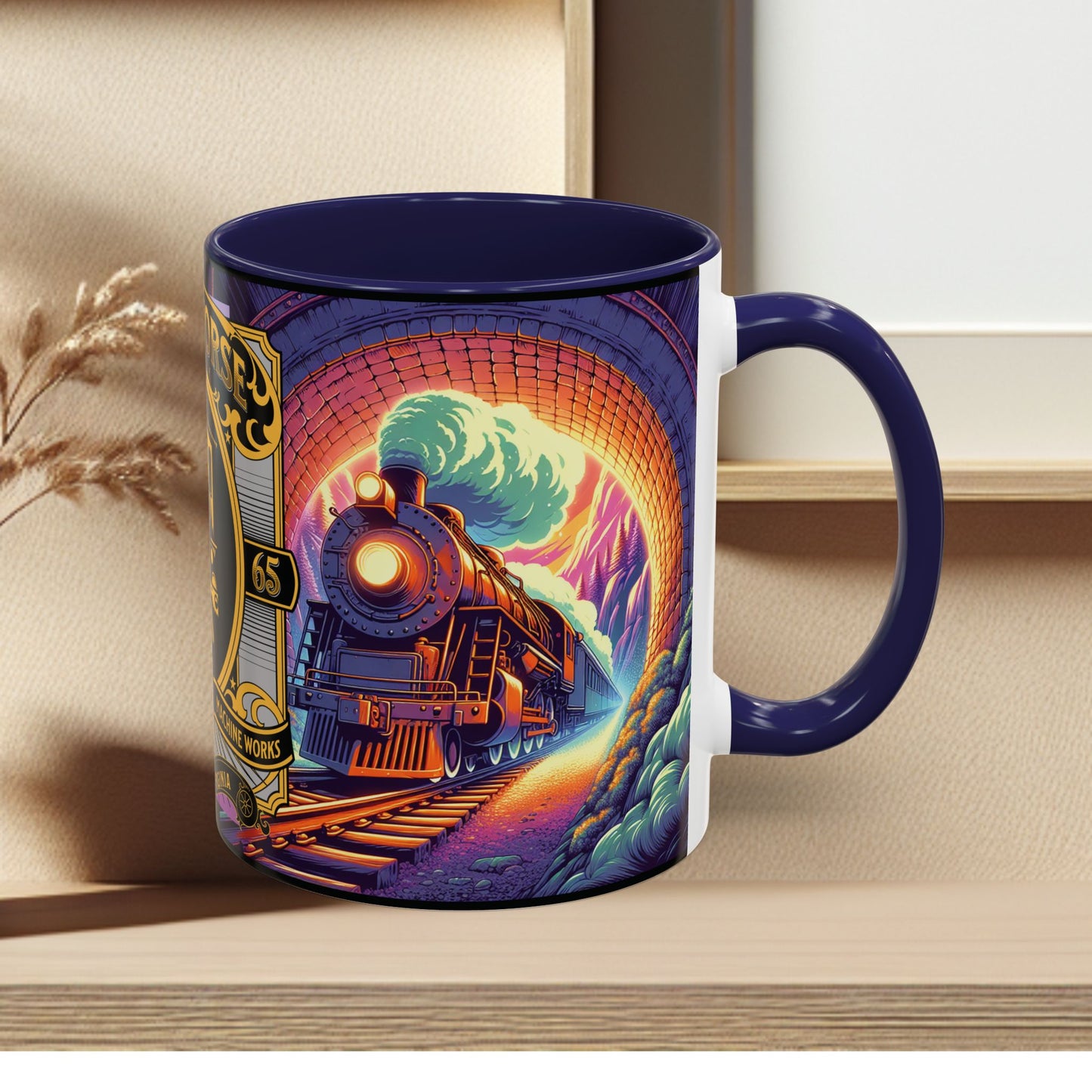 Mug- Steam Engine Iron Horse Accent Coffee Mug (11oz)