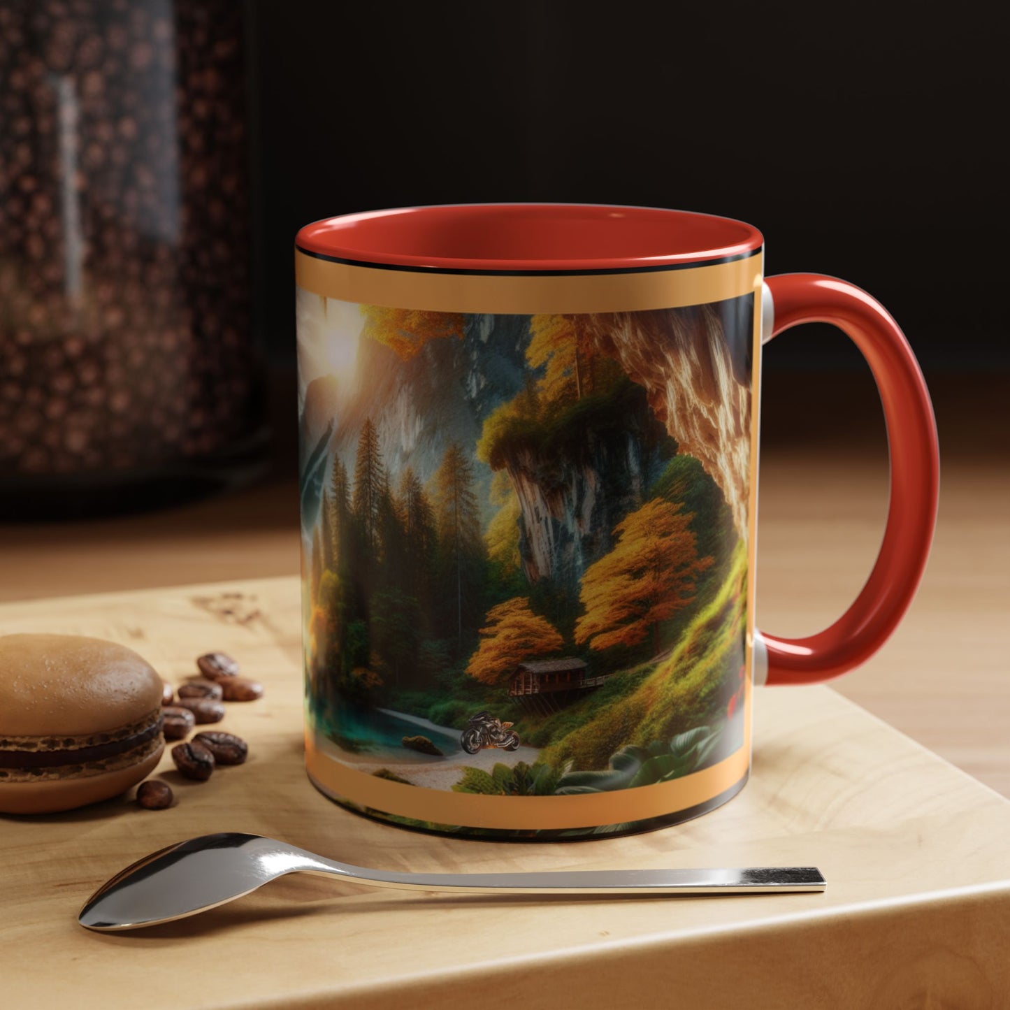 Mug: By the River-Accent Coffee Mug (11oz, 15oz)