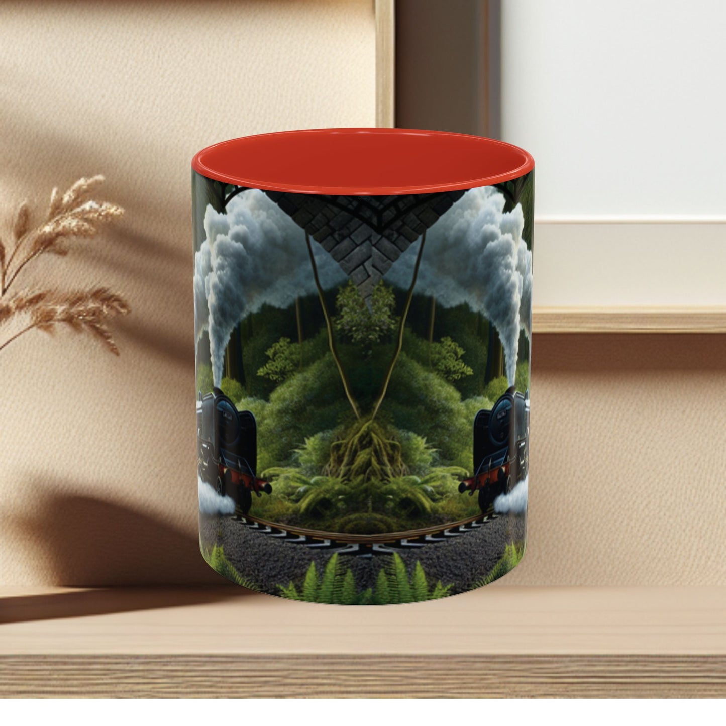 Mug - Jungle Train - Accent Coffee Mug (11oz, 15oz) (AOP)