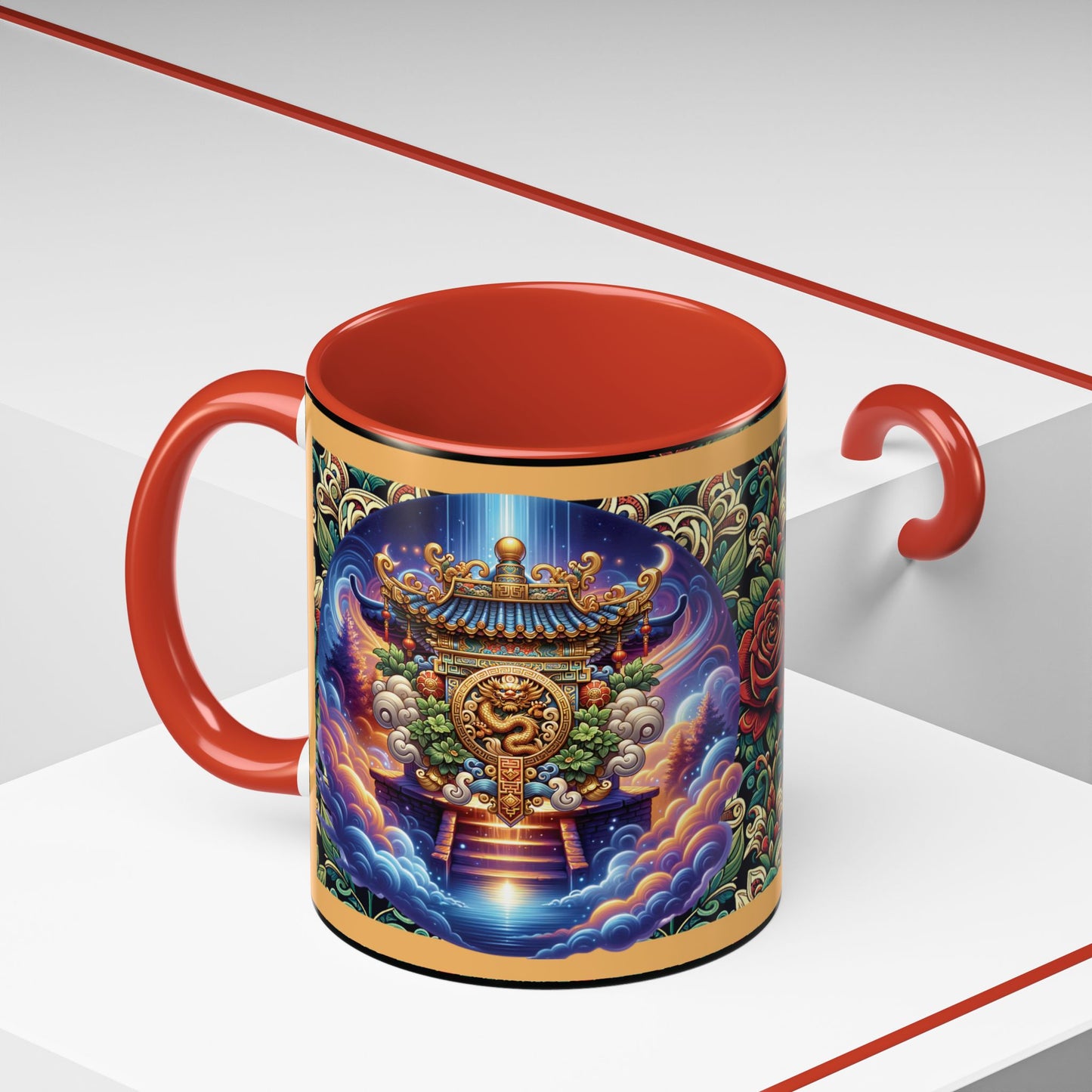 Mug Mystic Temple Rose Coffee Mug 11oz 15oz