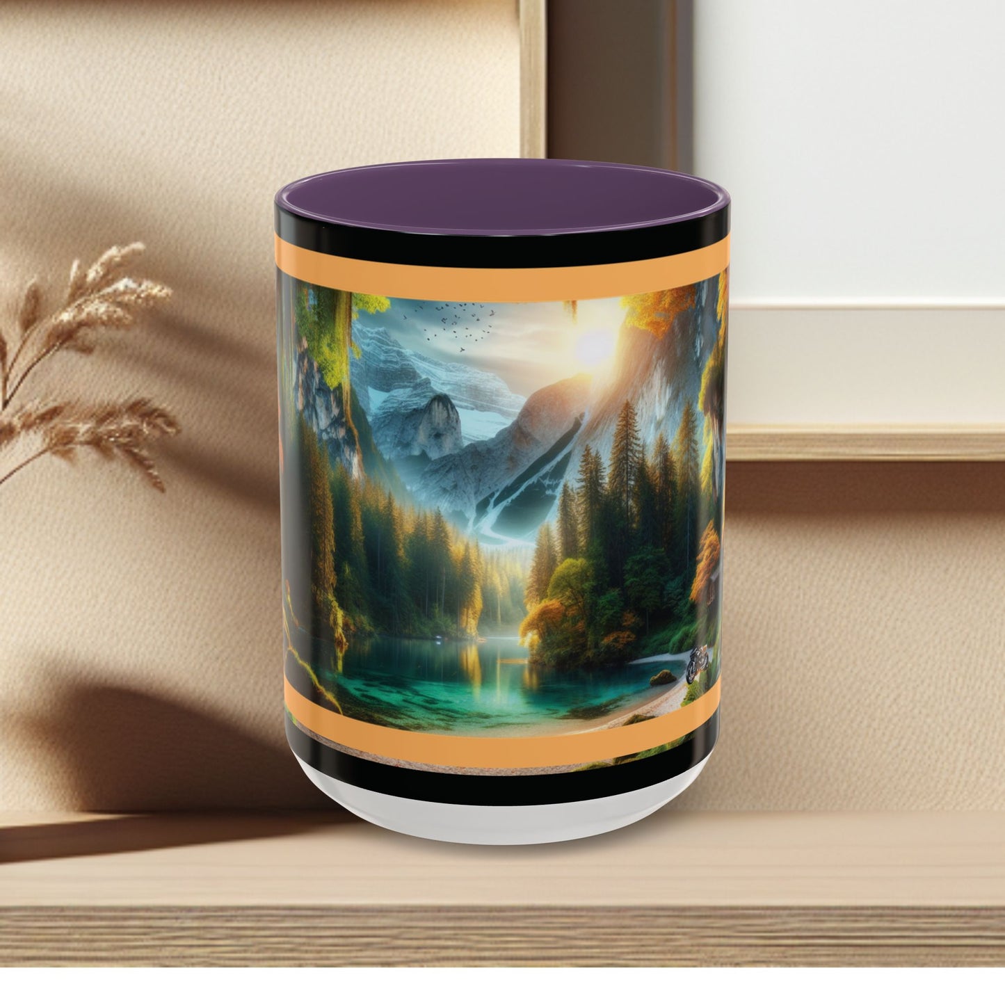 Mug: By the River-Accent Coffee Mug (11oz, 15oz)