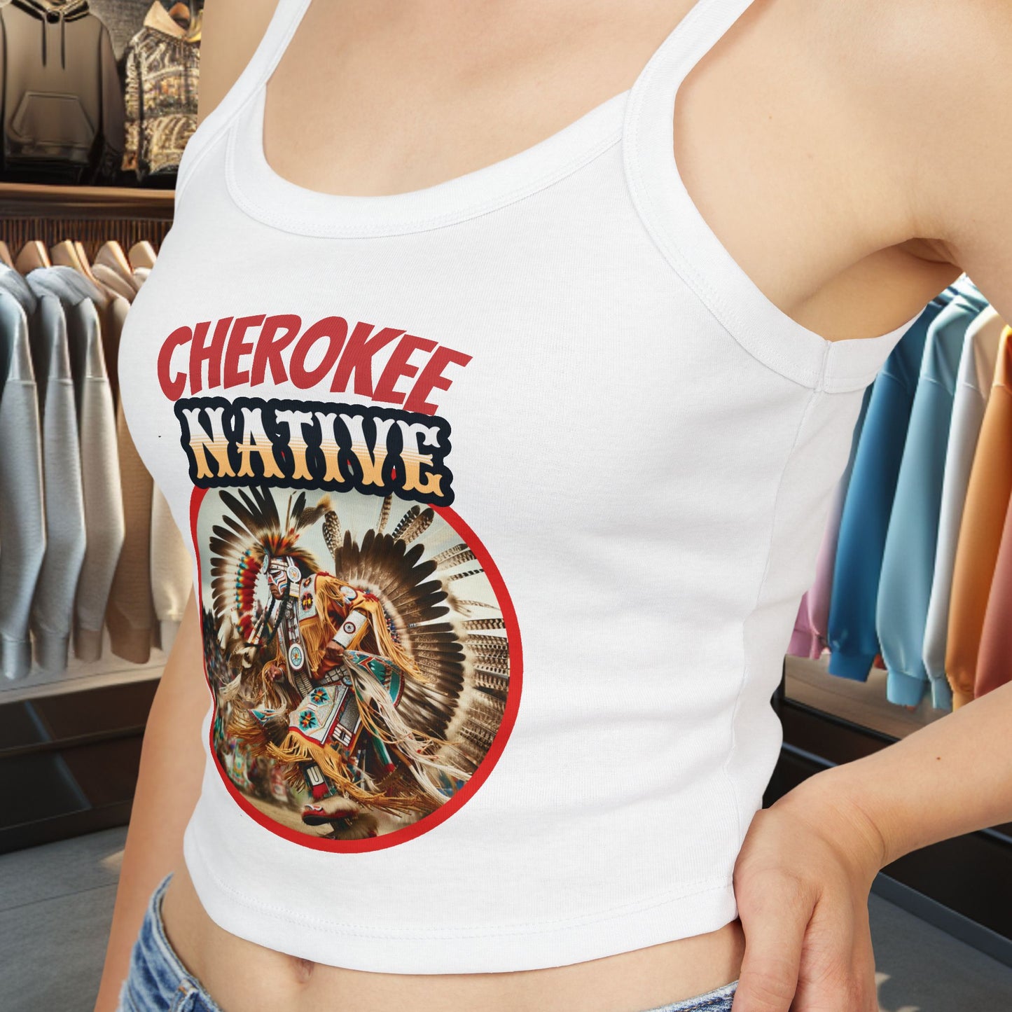 Cherokee Native Spirit Tank Top - POW WOWs, Outdoor Events