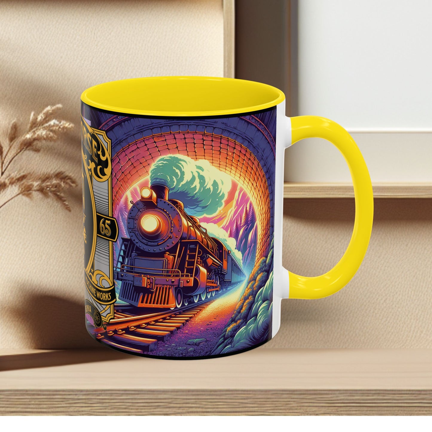 Mug- Steam Engine Iron Horse Accent Coffee Mug (11oz)