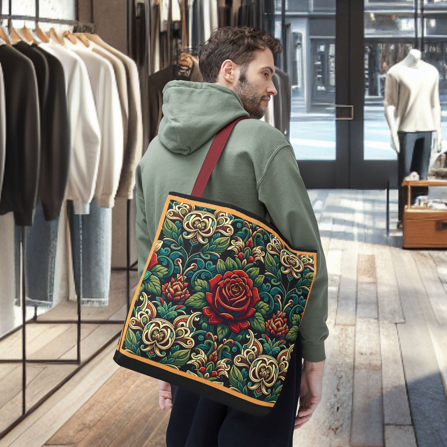 Tote Bag-Rose Garden -Tote Bag