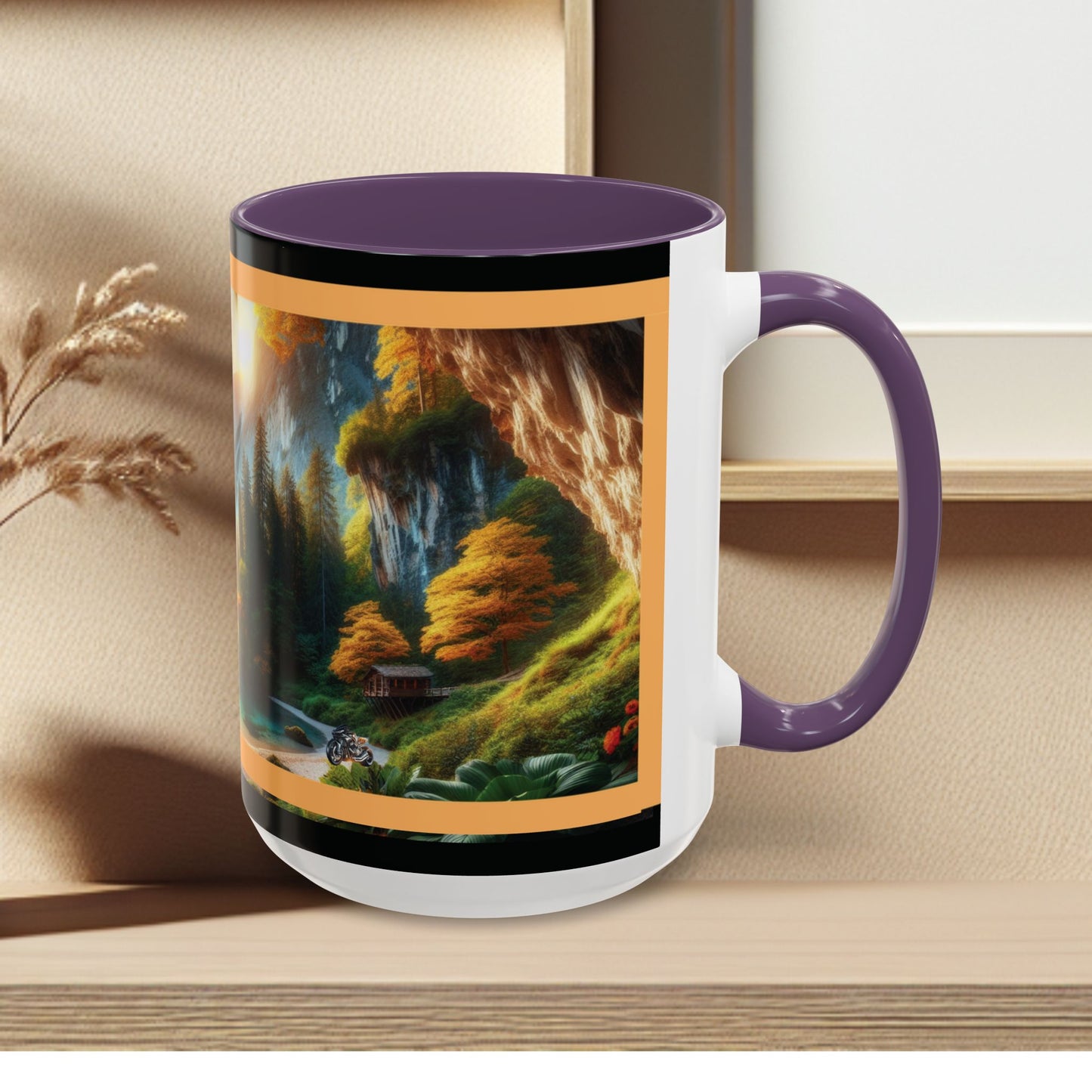 Mug: By the River-Accent Coffee Mug (11oz, 15oz)