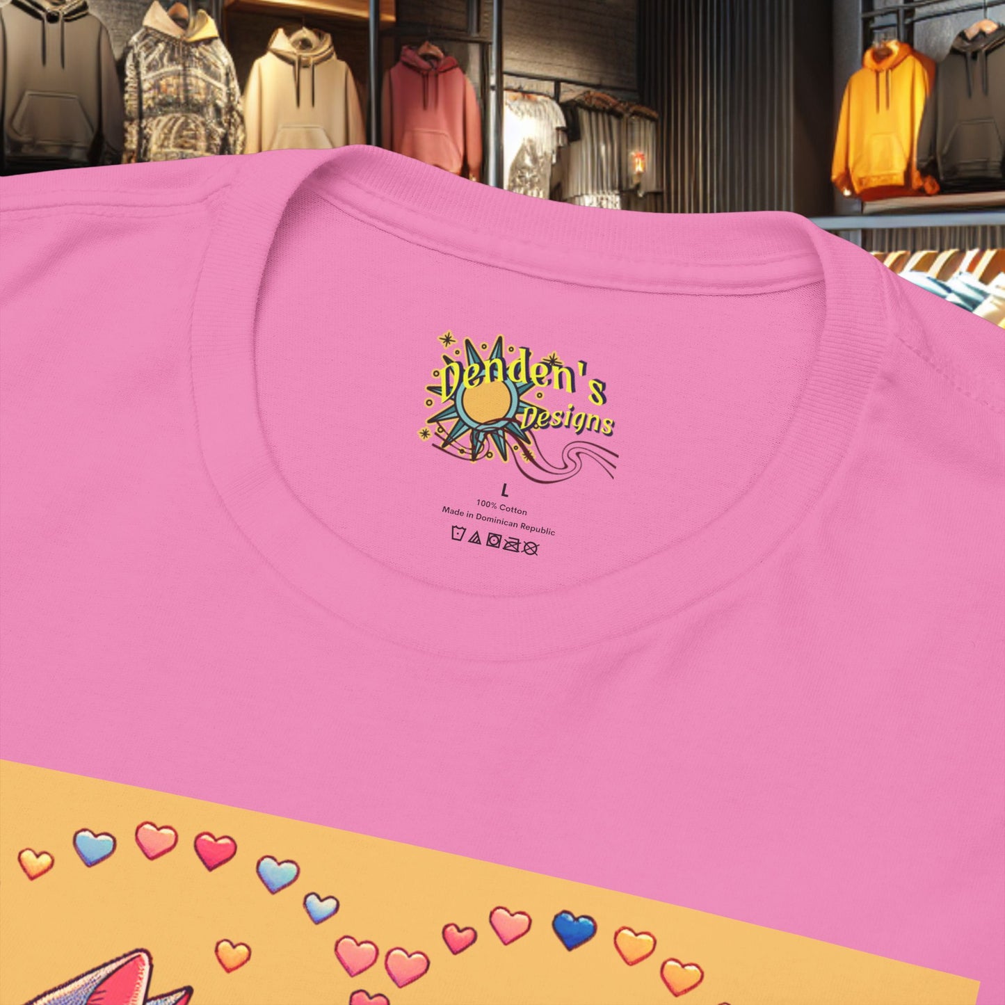 Loving Cat Flower Mozaic T-Shirt