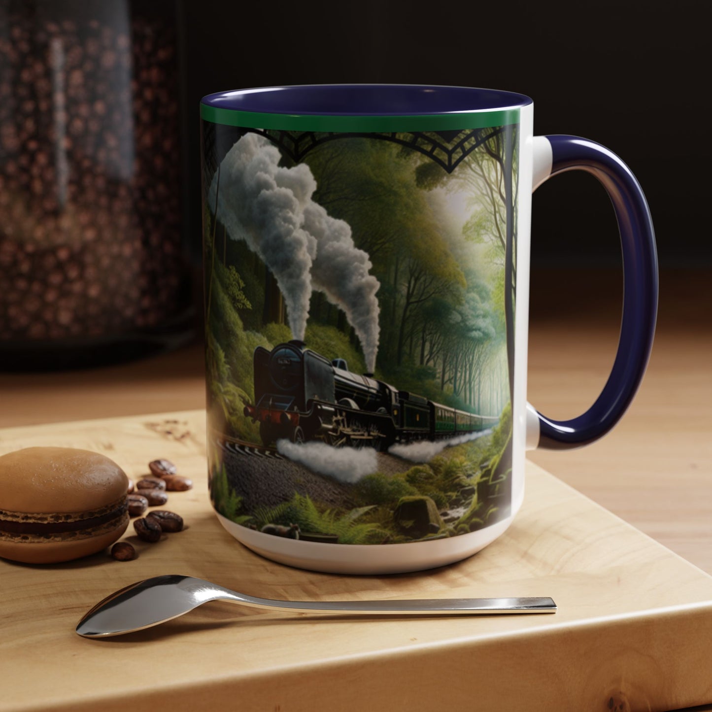 Mug - Jungle Train - Accent Coffee Mug (11oz, 15oz) (AOP)