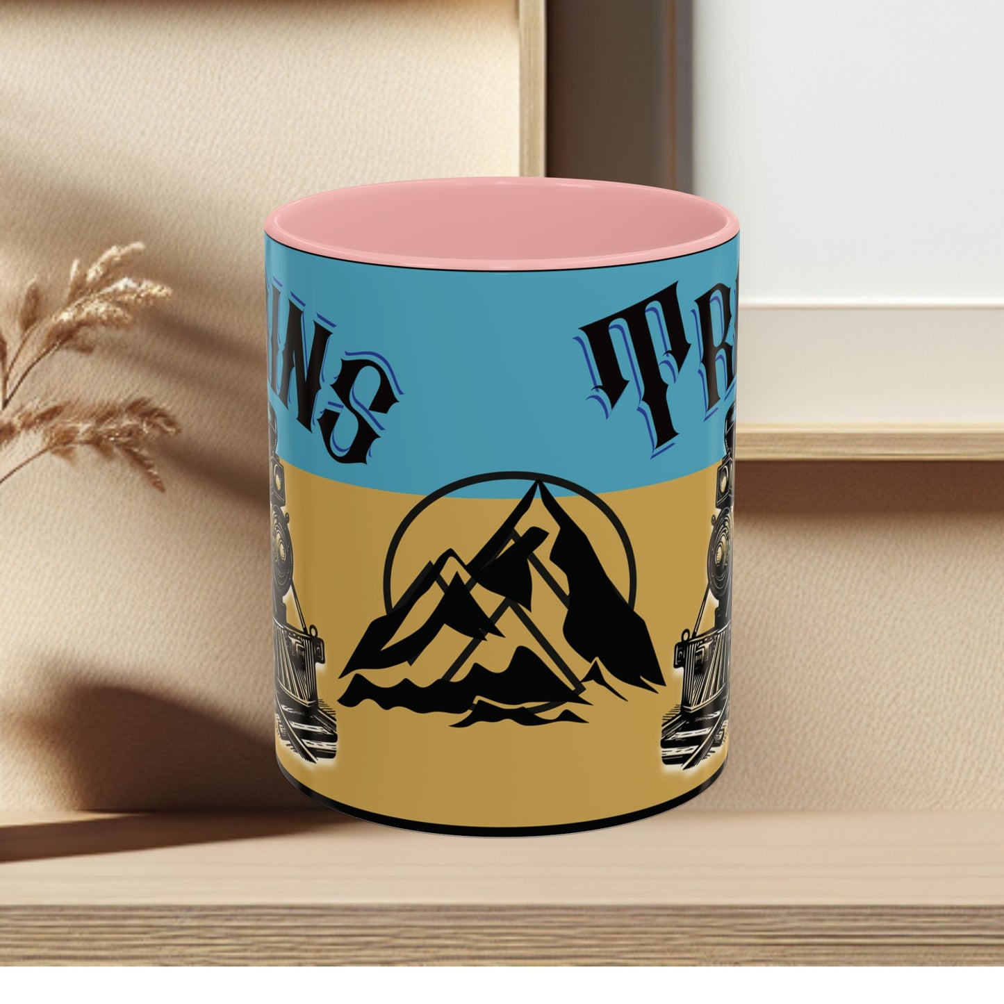 Mug-Trains Accent Coffee Mug