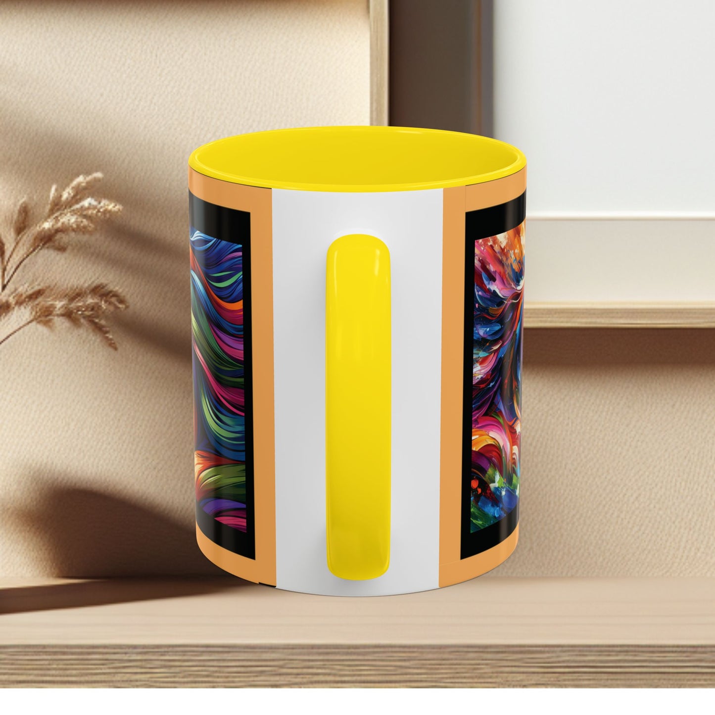 Mug Coffee Multi Color Horses 11oz 15oz