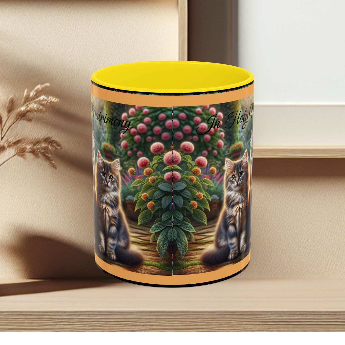 Coffee Mug Cat Wedding