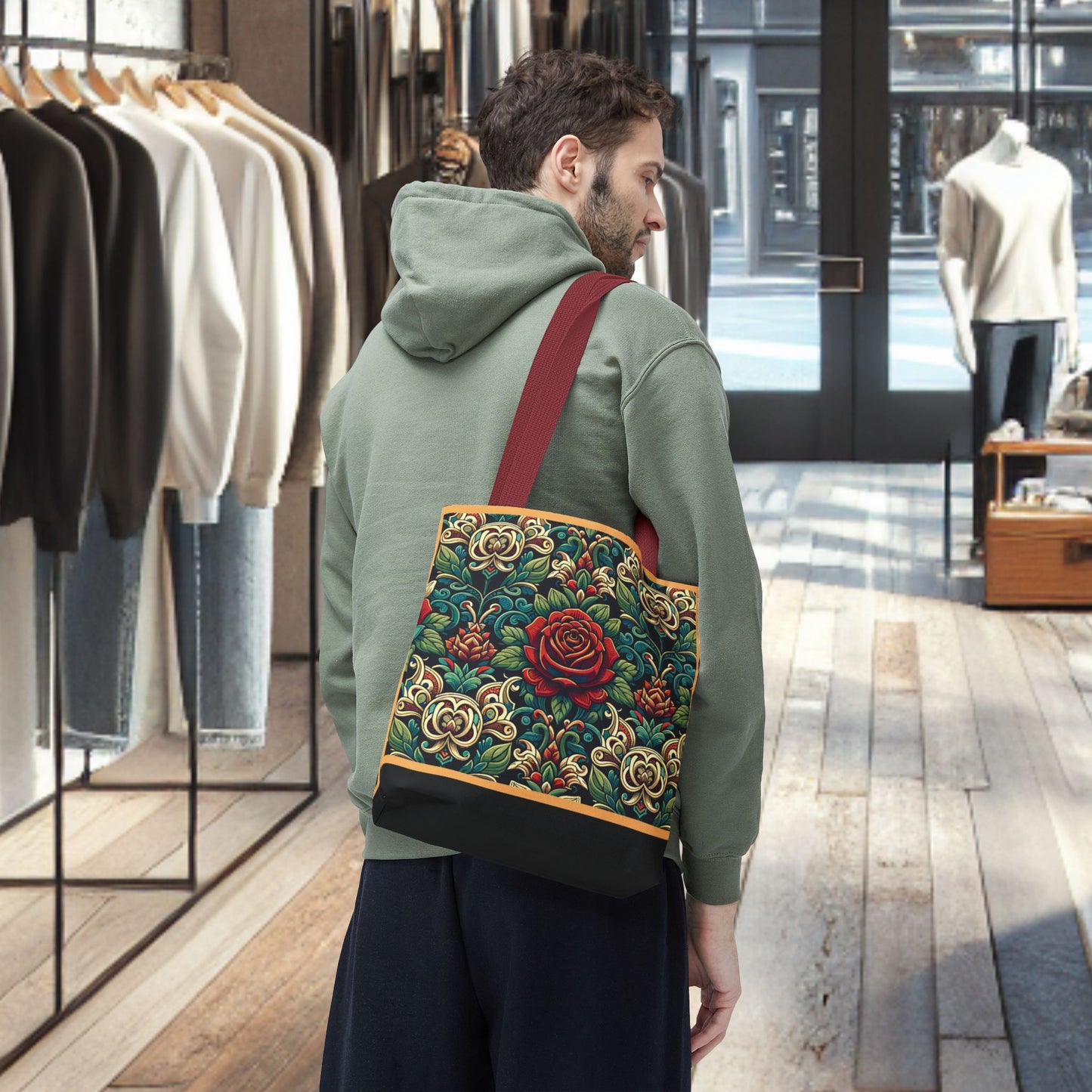 Tote Bag-Rose Garden -Tote Bag