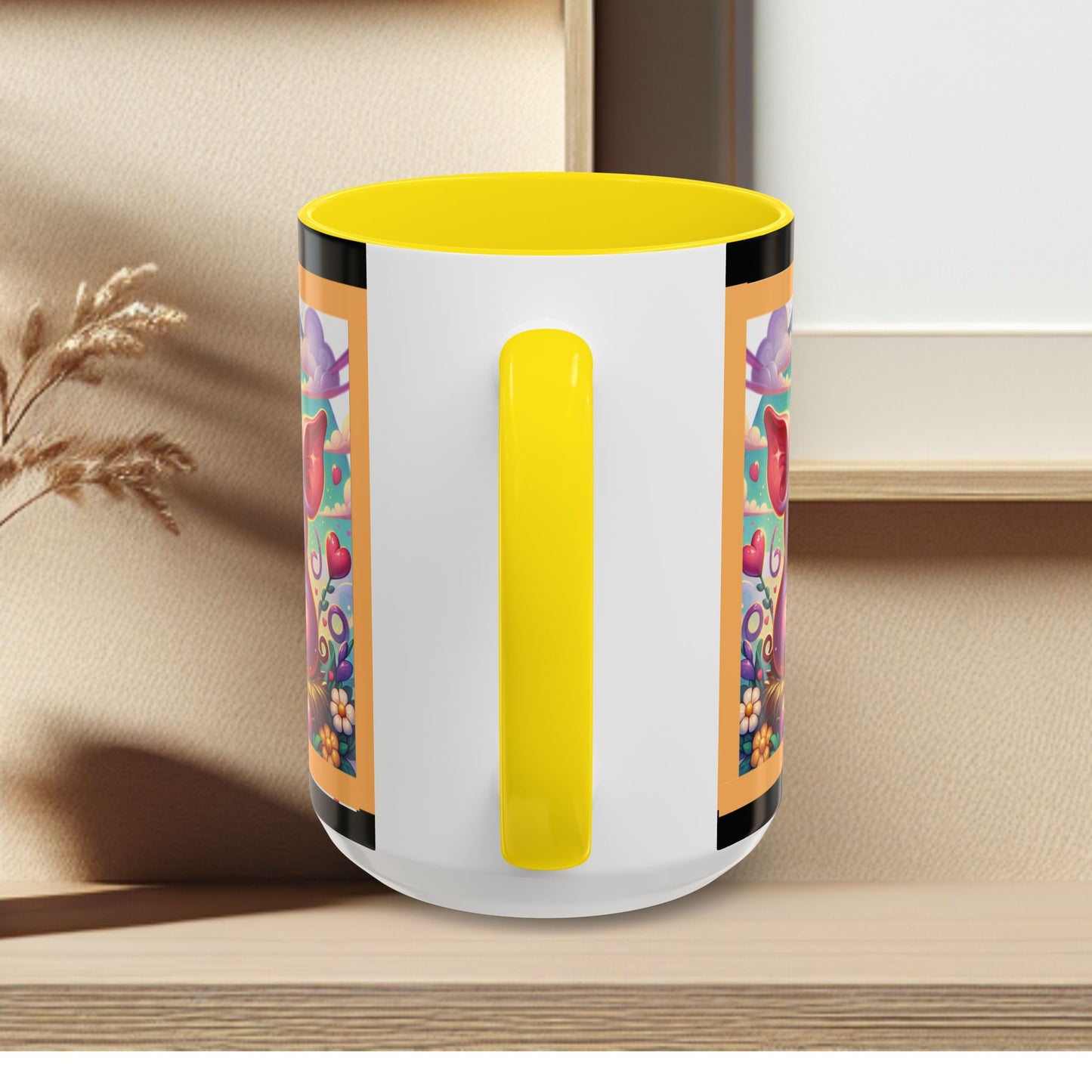 Coffee Mug Love Pigs Picknick 11, 15oz