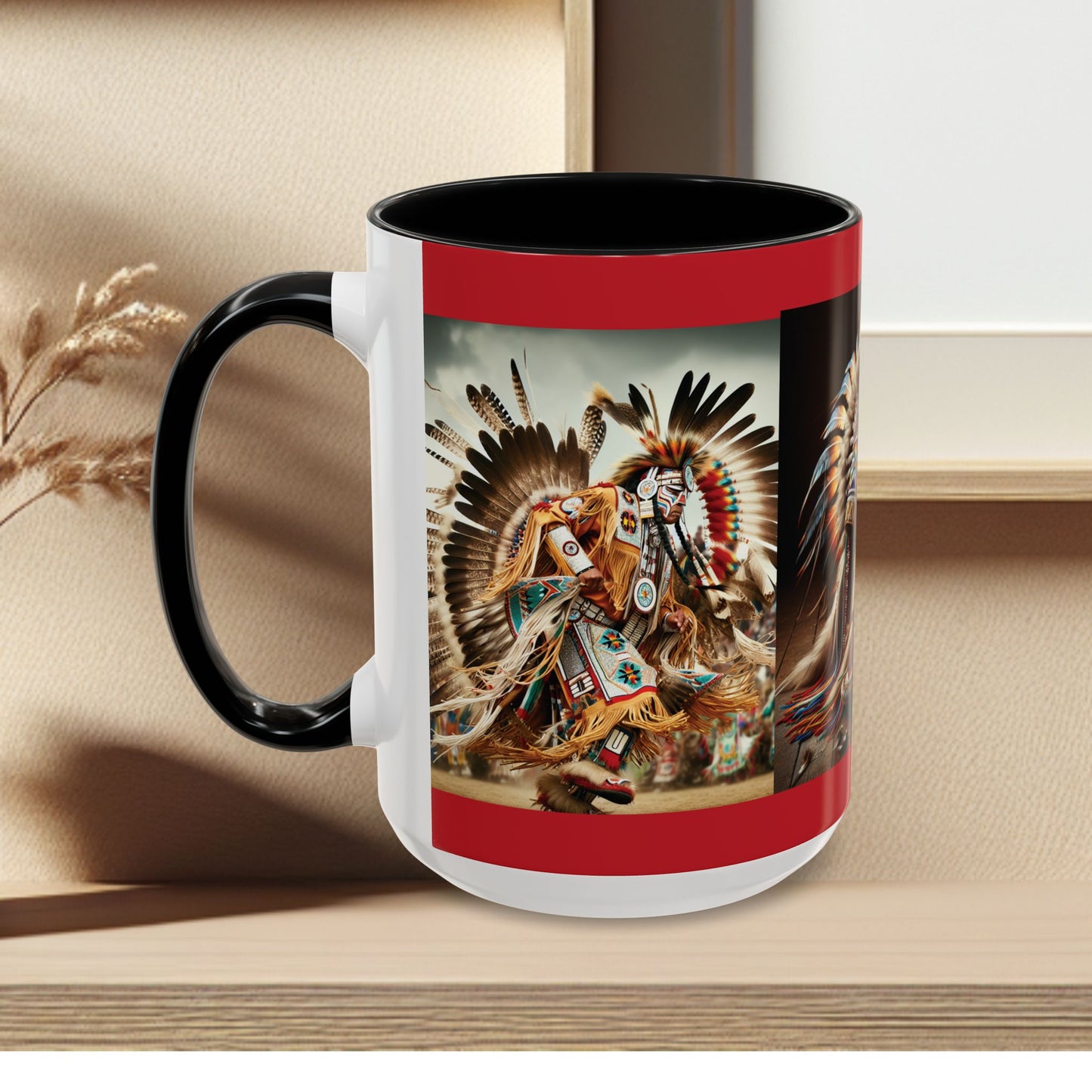 Mug- Native Dancer - Coffee Mug (11 oz, 15 oz) (AOP)