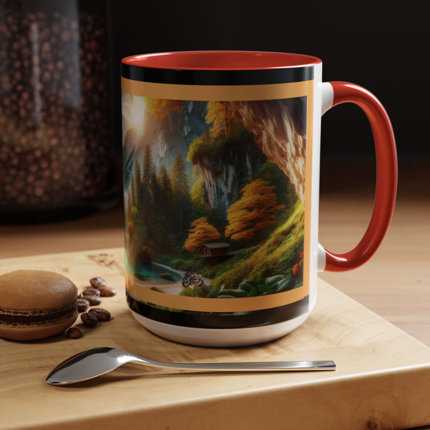 Mug: By the River-Accent Coffee Mug (11oz, 15oz)