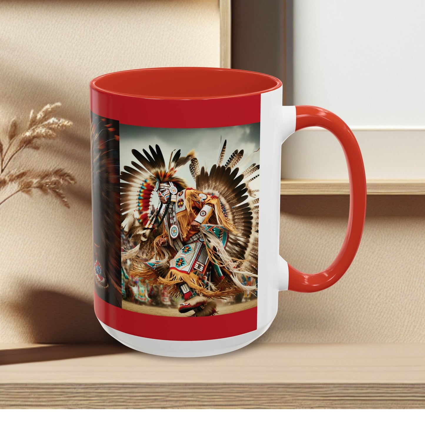 Mug- Native Dancer - Coffee Mug (11 oz, 15 oz) (AOP)