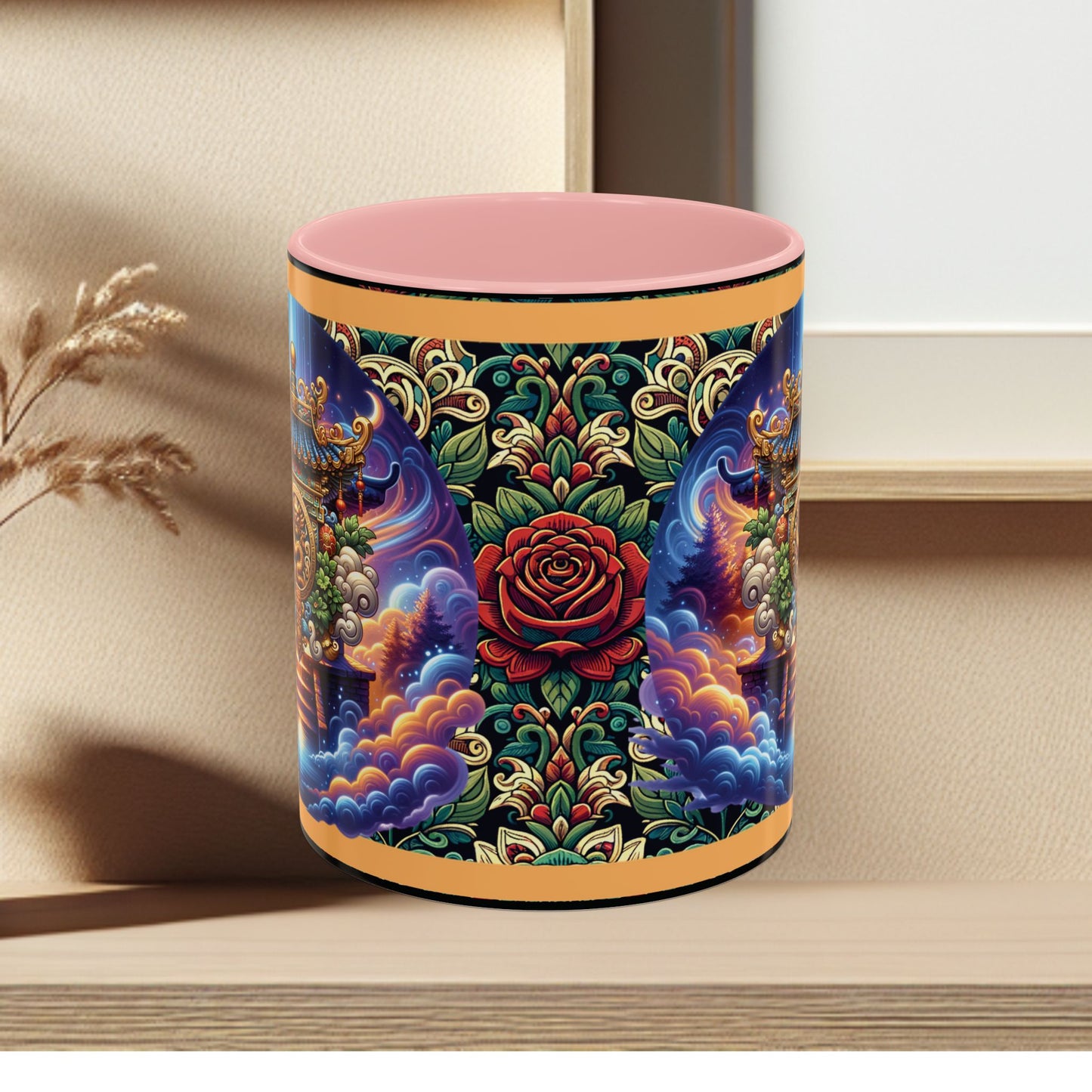 Mug Mystic Temple Rose Coffee Mug 11oz 15oz