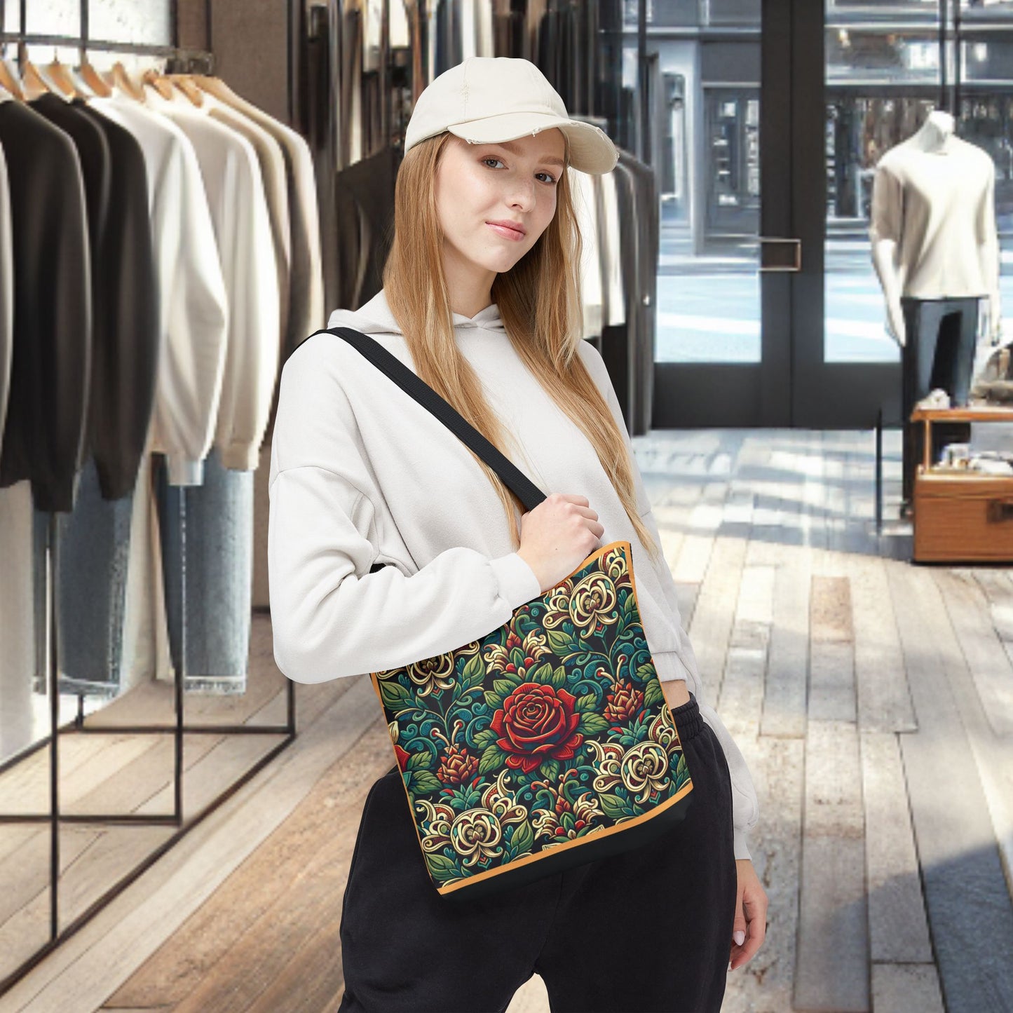 Tote Bag-Rose Garden -Tote Bag
