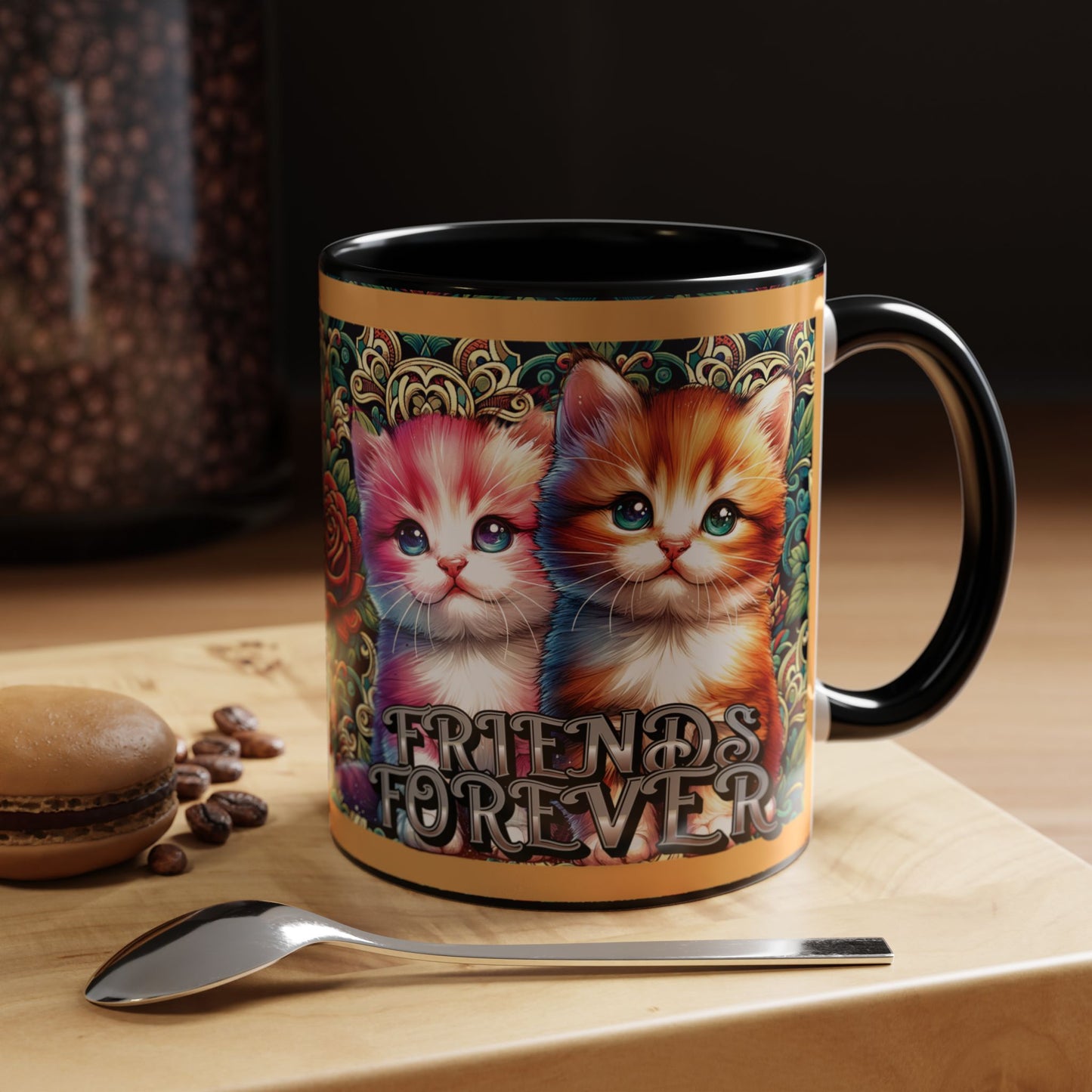 Coffee Mug Kittens Friends Forever