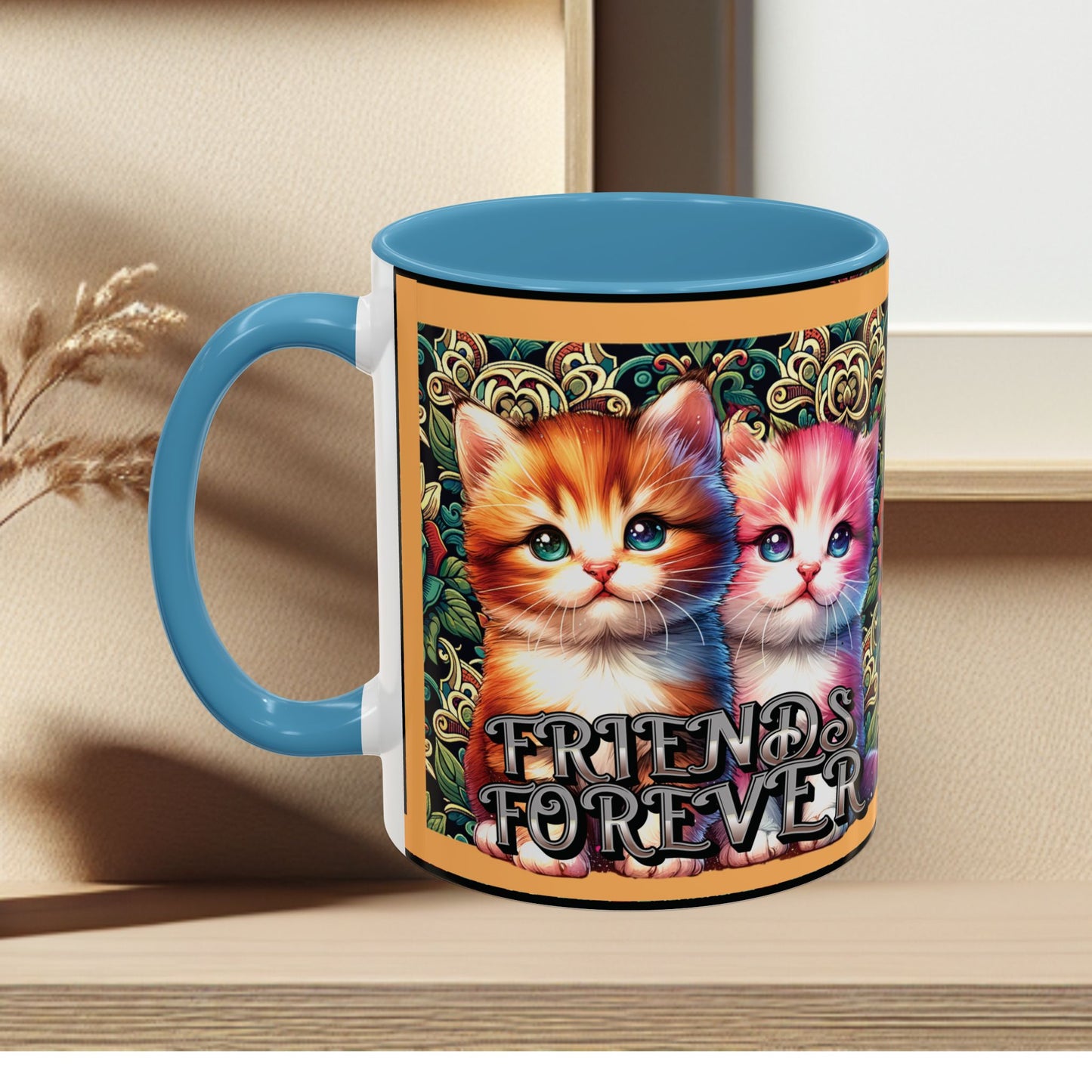 Coffee Mug Kittens Friends Forever