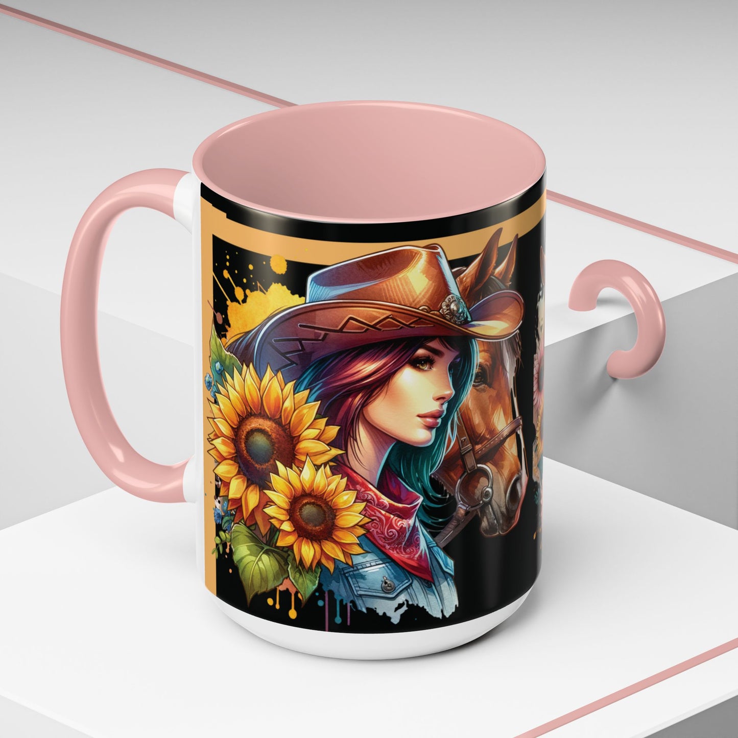 Coffee Mug Cowgirls and they're Horses