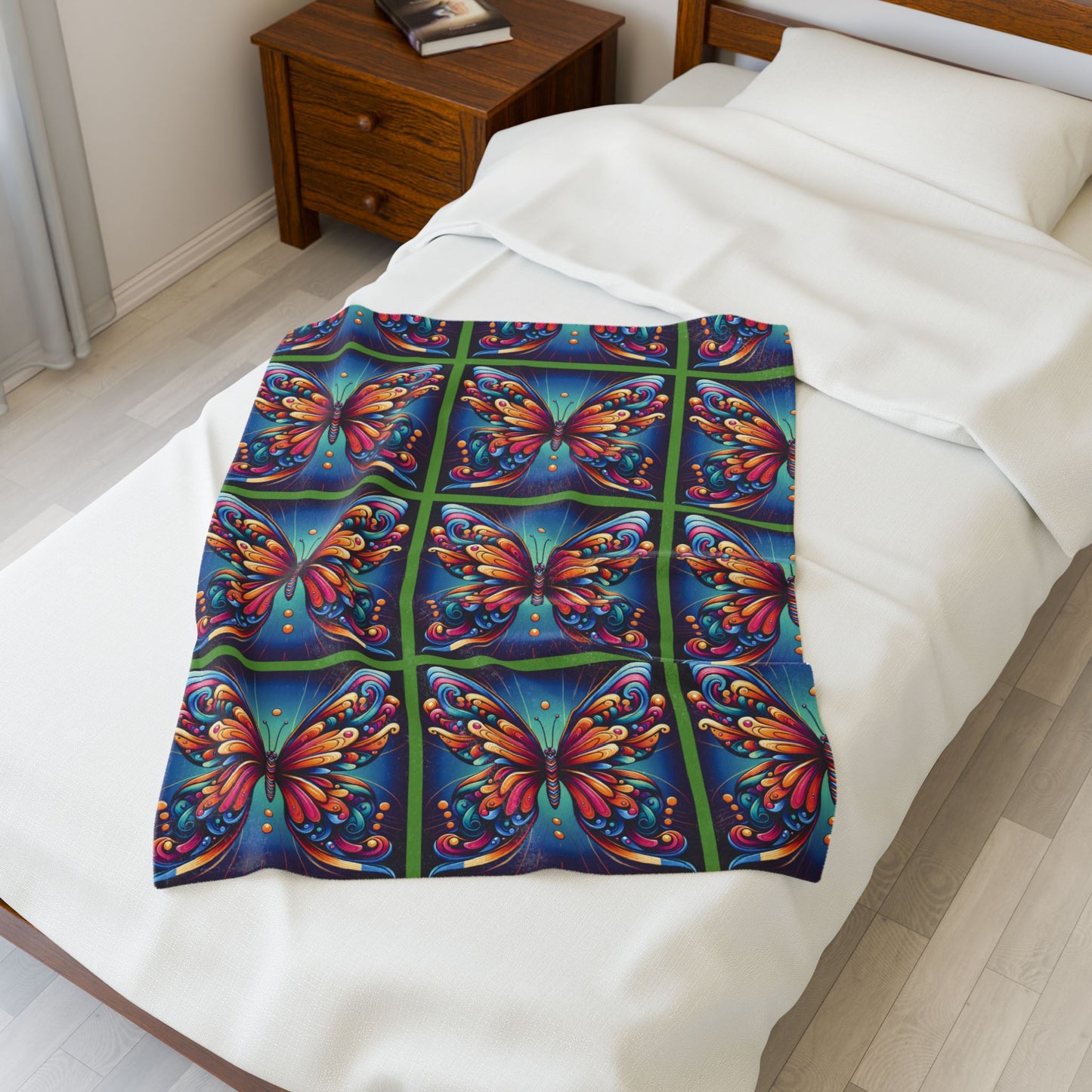 Butterfly Velveteen Plush Blanket