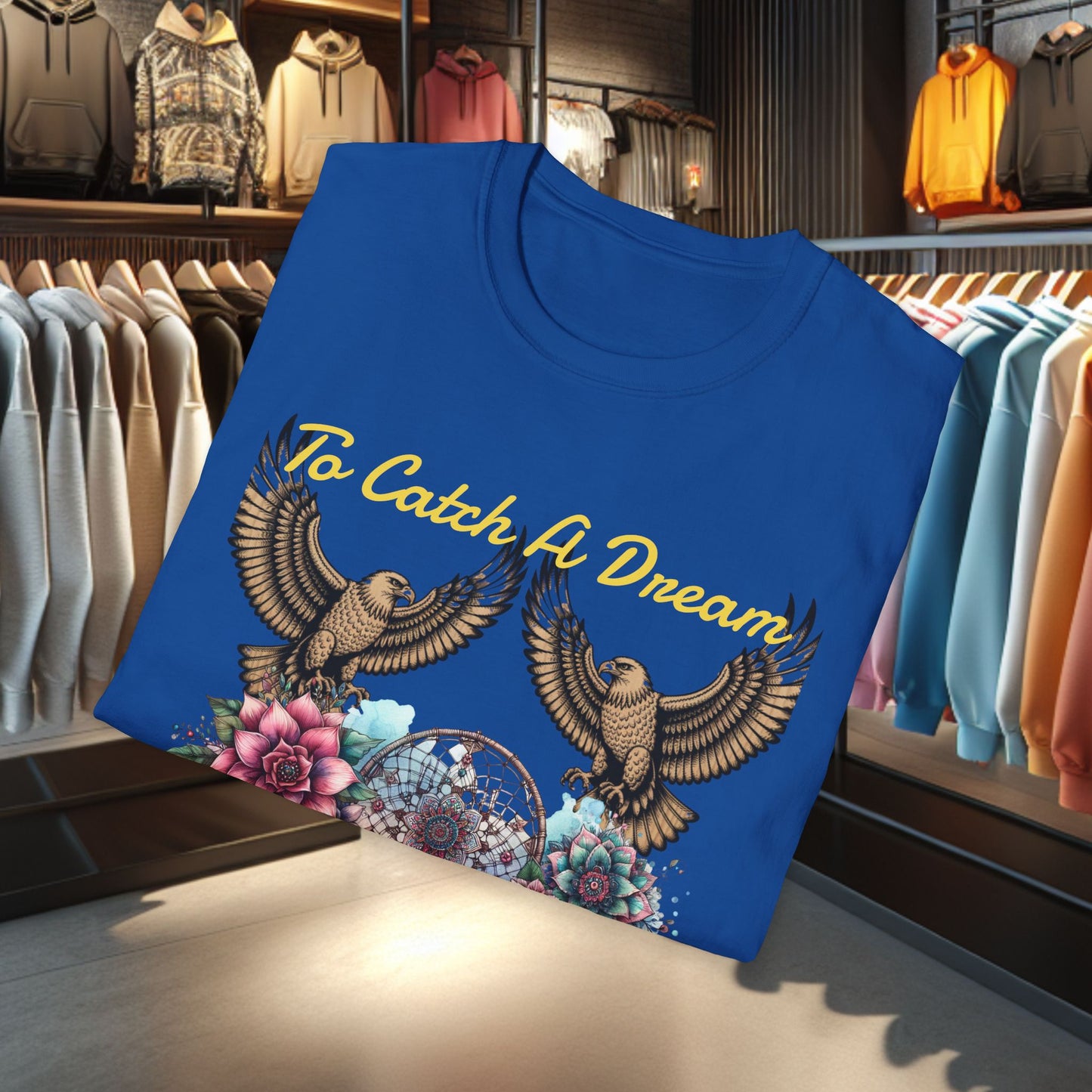 Dreamcatcher Unisex T-Shirt - To Catch A Dream - Dreamcatcher & Egals