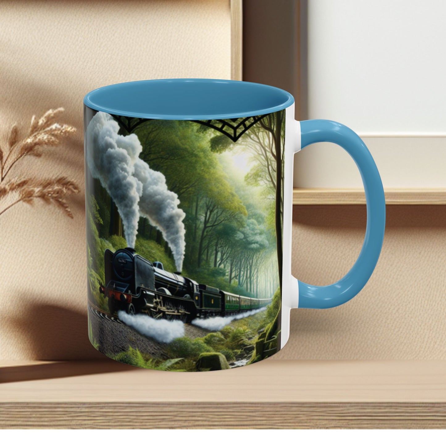 Mug - Jungle Train - Accent Coffee Mug (11oz, 15oz) (AOP)