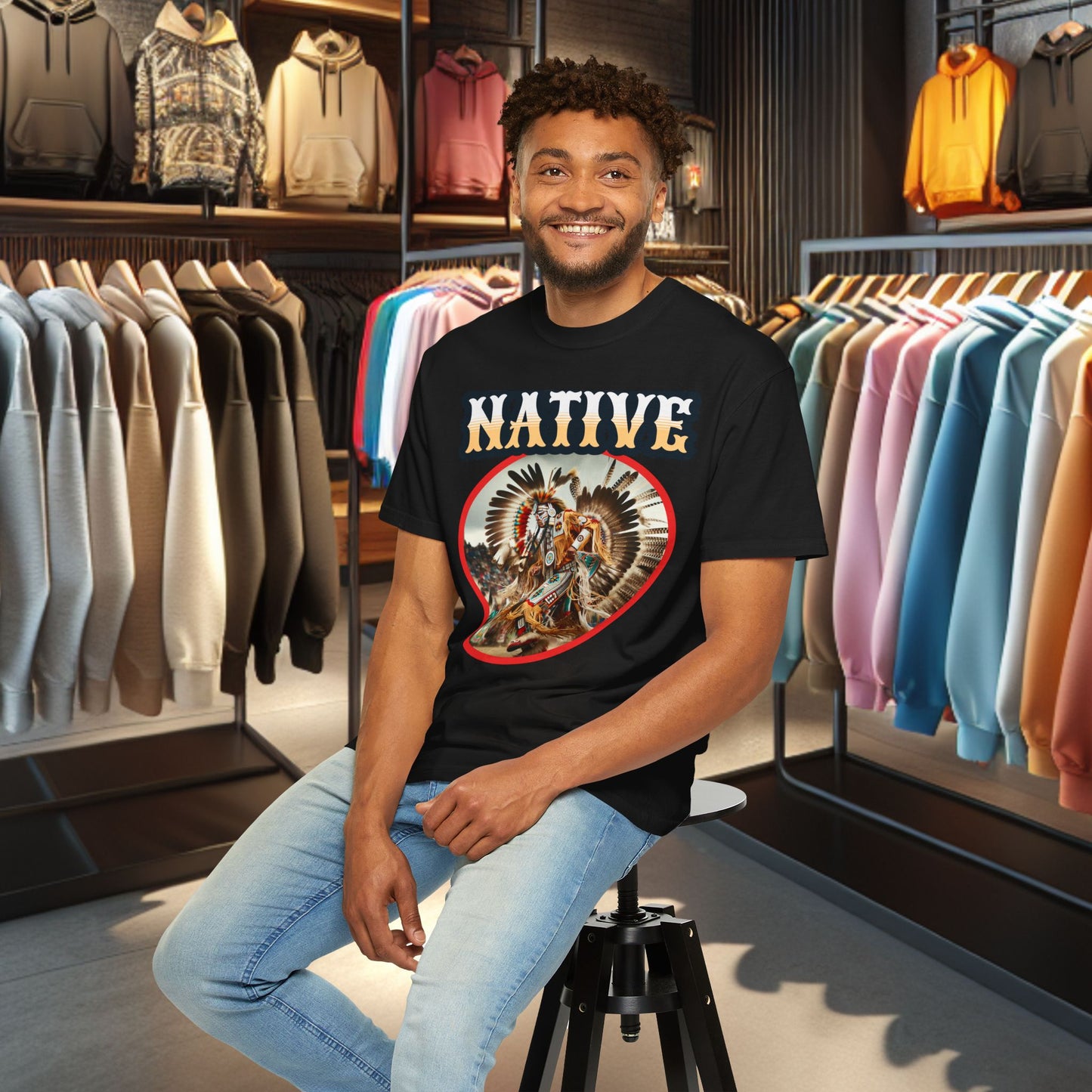 Unisex T-shirt - Native Dancer - Tee Shirt-
