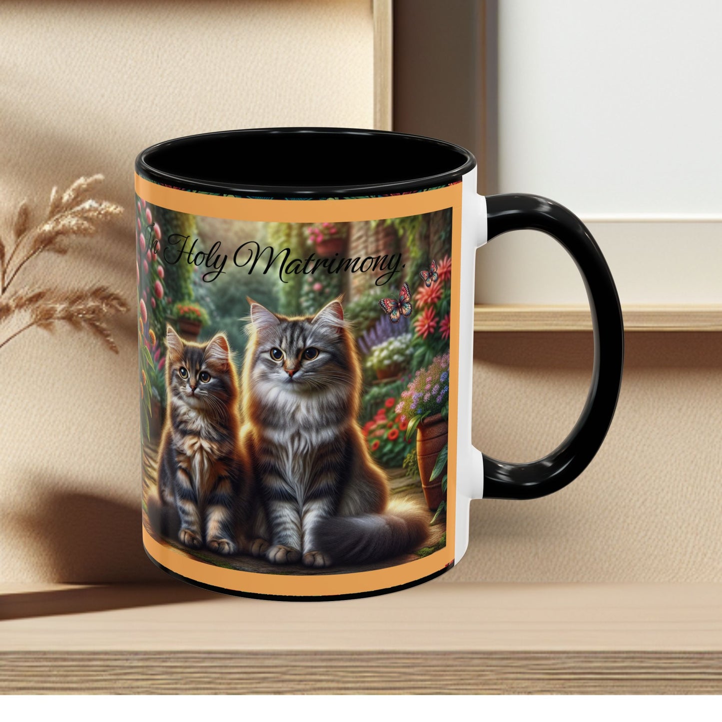 Coffee Mug Cat Wedding