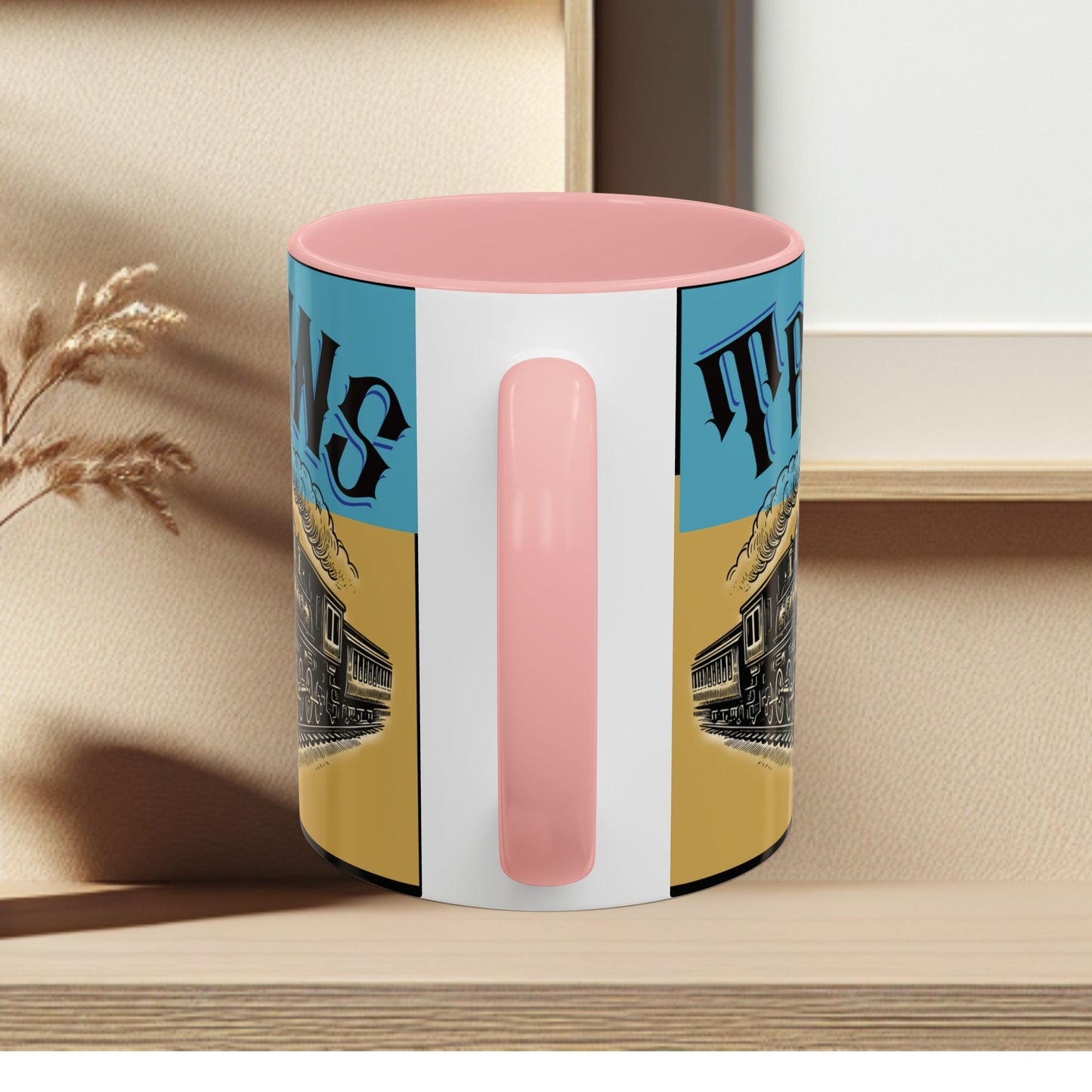 Mug-Trains Accent Coffee Mug
