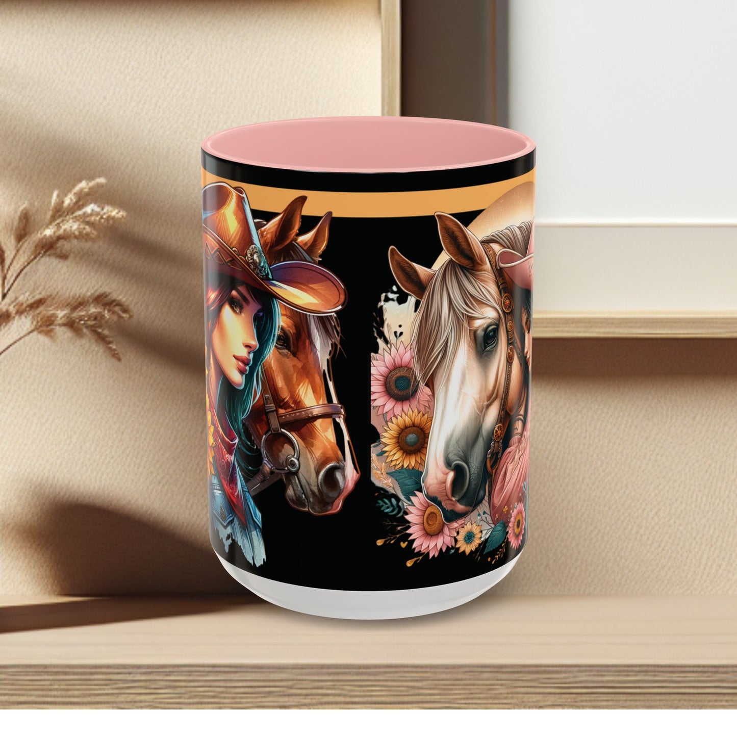Coffee Mug Cowgirls and they're Horses